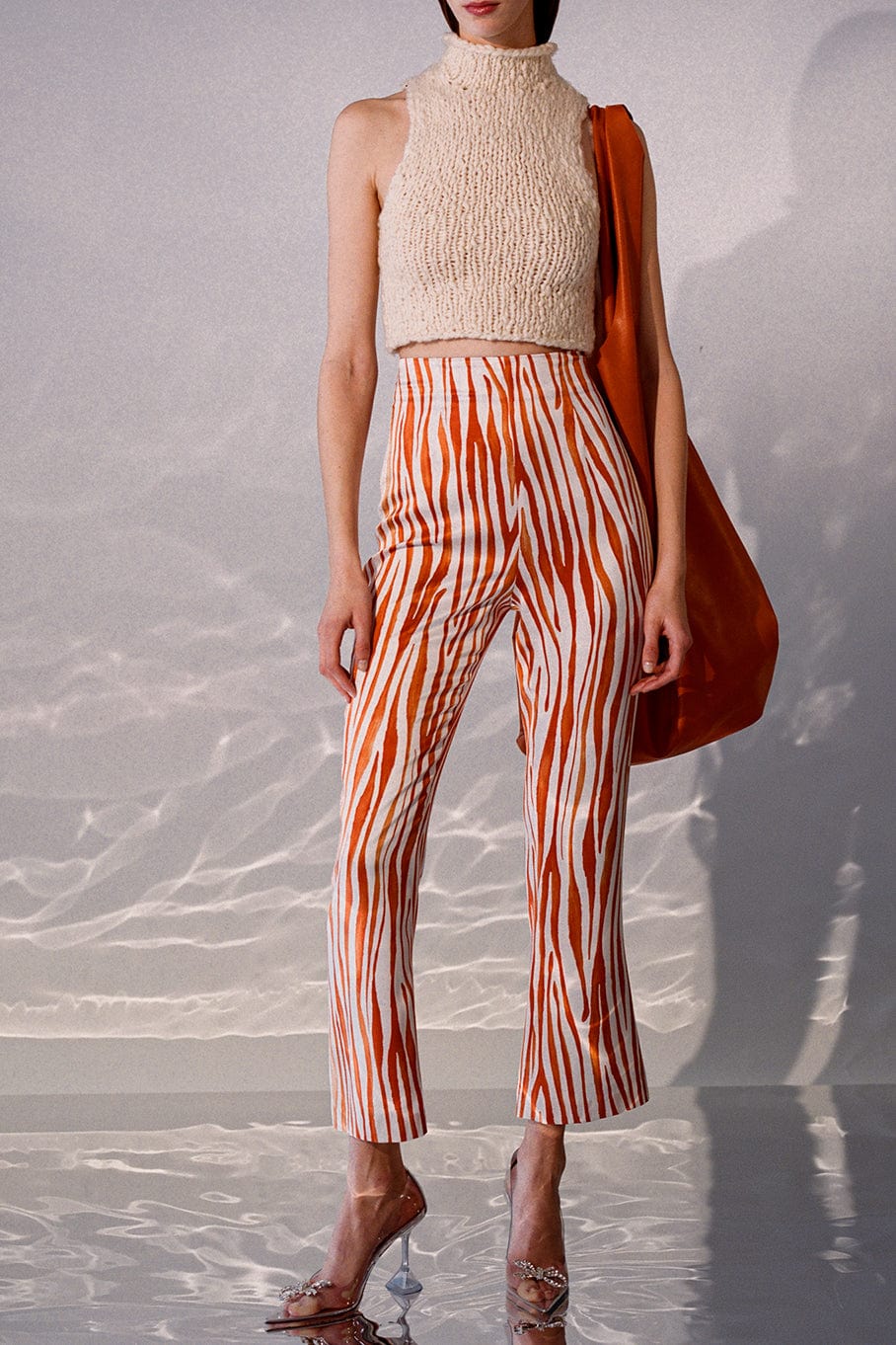 ALEJANDRA ALONSO ROJAS-Cropped Flared Pants-