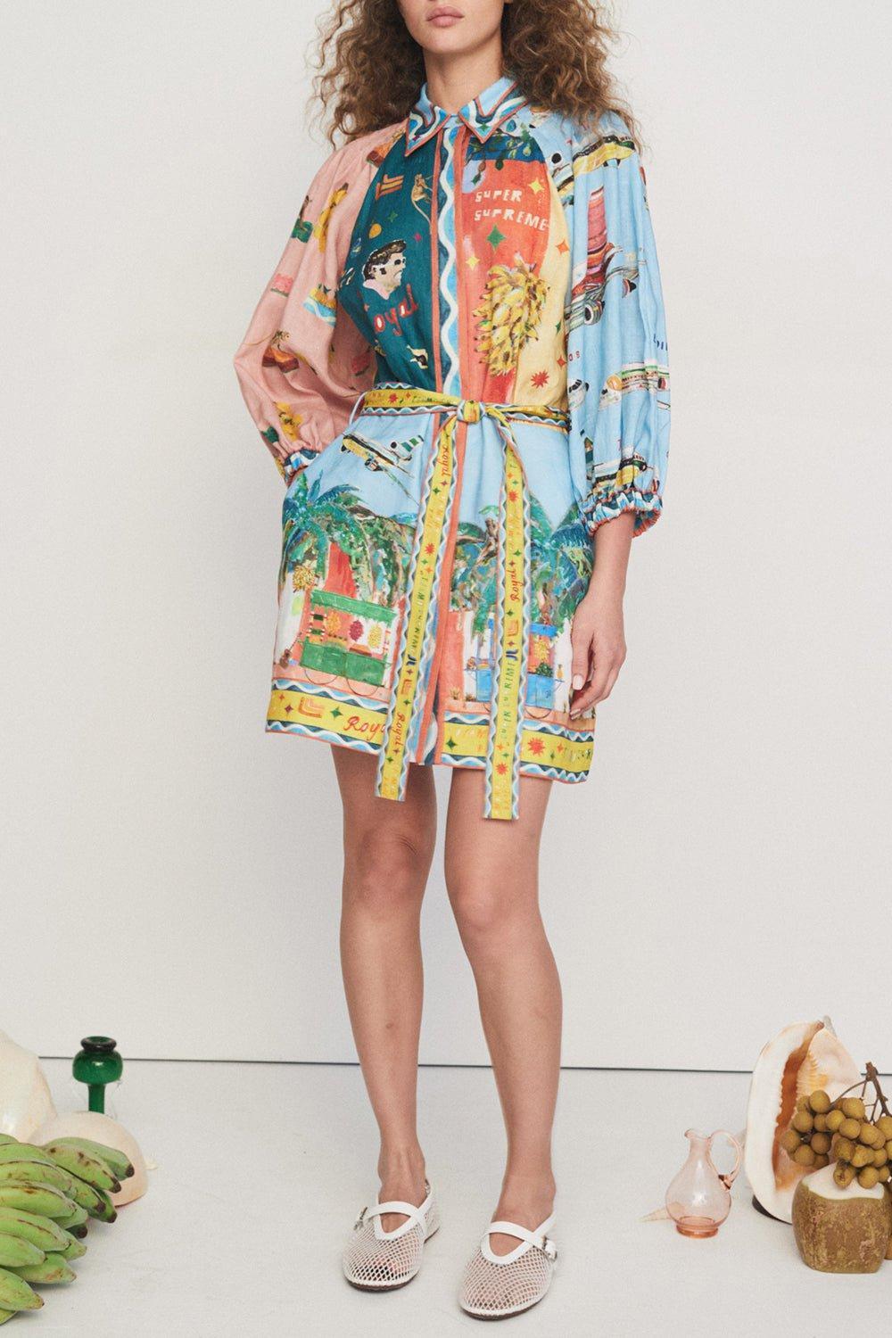ALEMAIS-All Aboard Mini Dress-