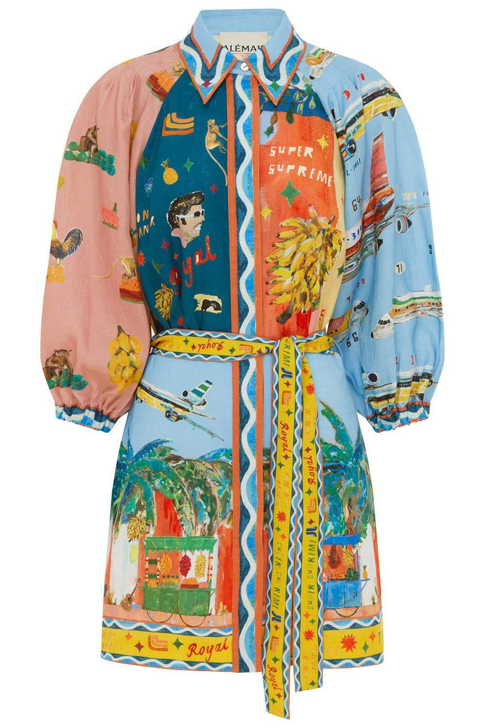 ALEMAIS-All Aboard Mini Dress-
