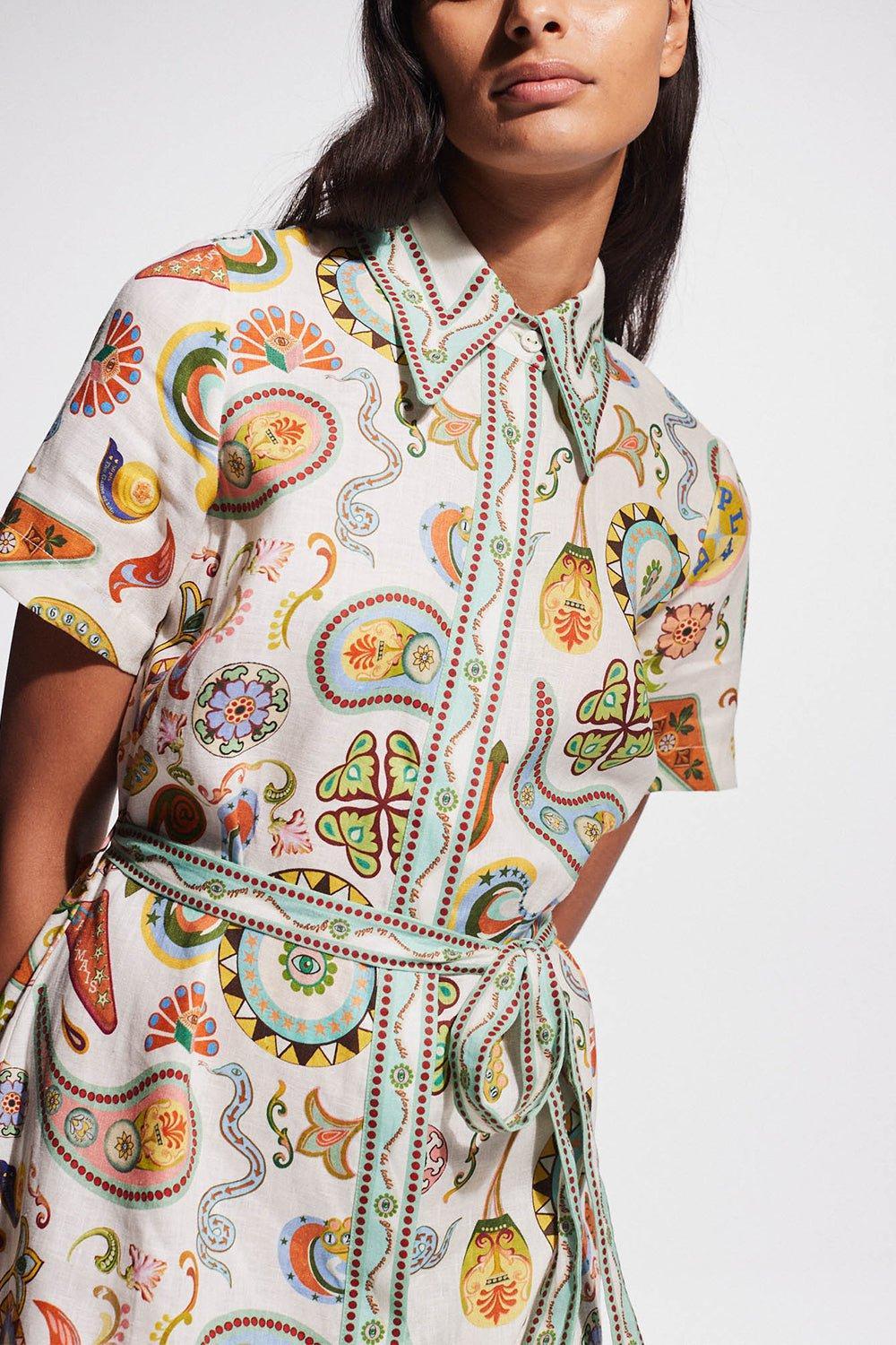 ALEMAIS-Arcade Shirtdress-