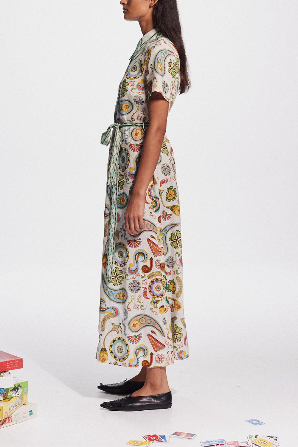 ALEMAIS-Arcade Shirtdress-