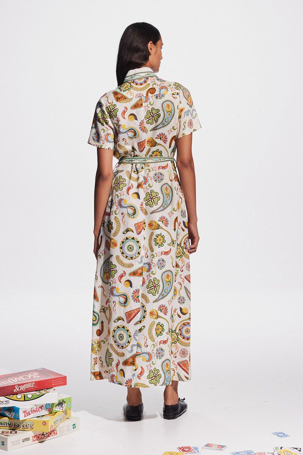 ALEMAIS-Arcade Shirtdress-