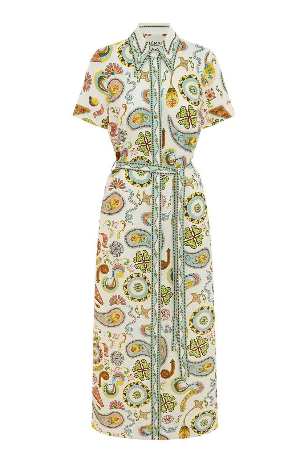 ALEMAIS-Arcade Shirtdress-
