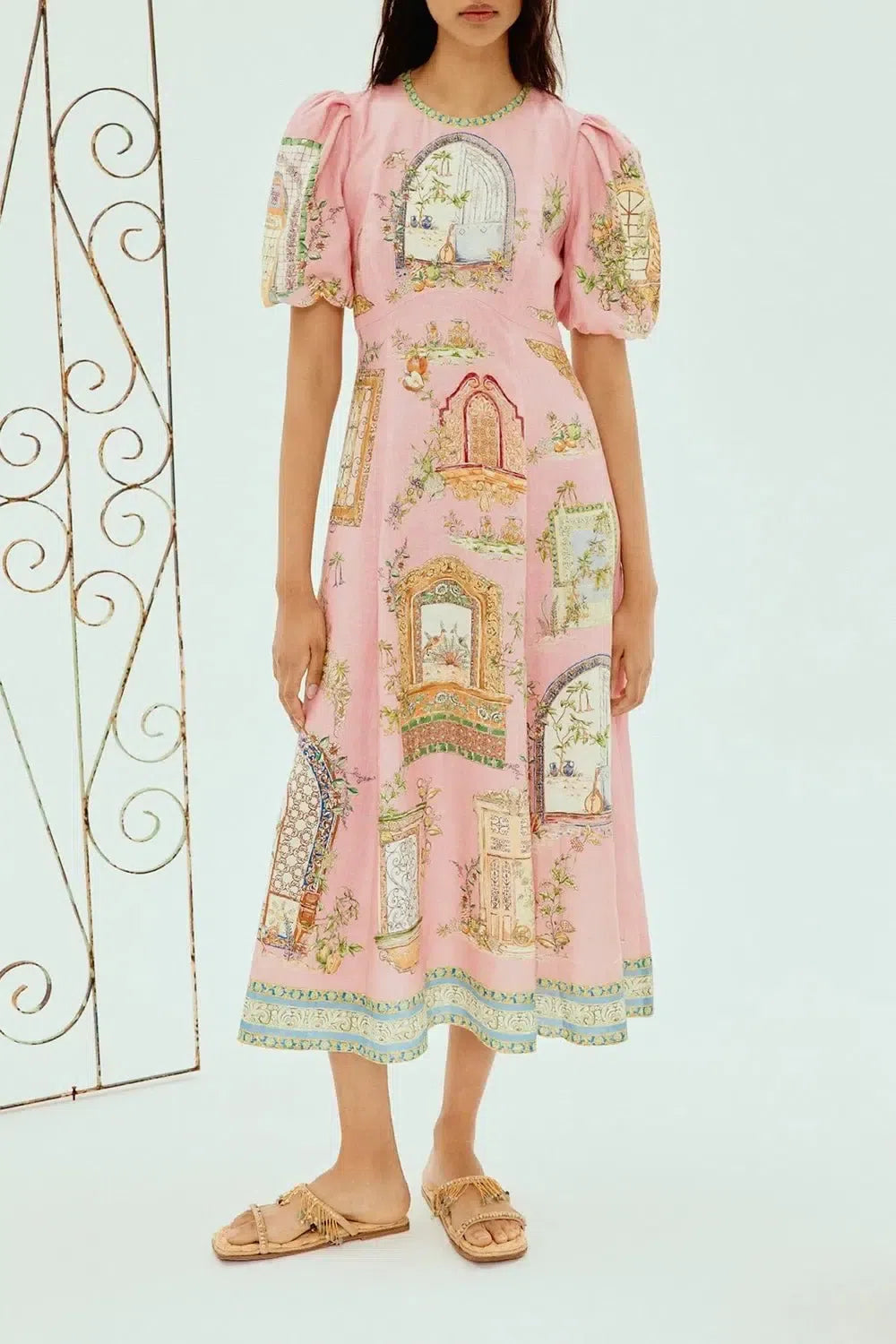 ALEMAIS-Monte Midi Dress-
