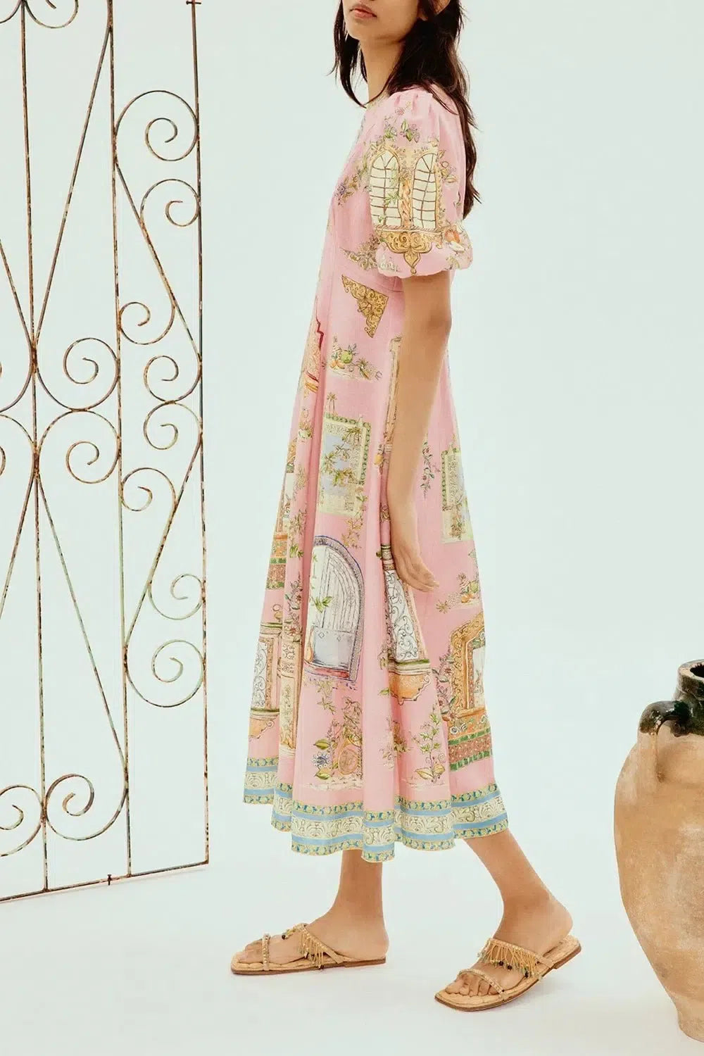 ALEMAIS-Monte Midi Dress-