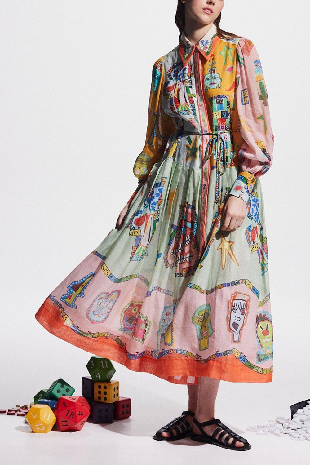 ALEMAIS-Players Shirtdress-