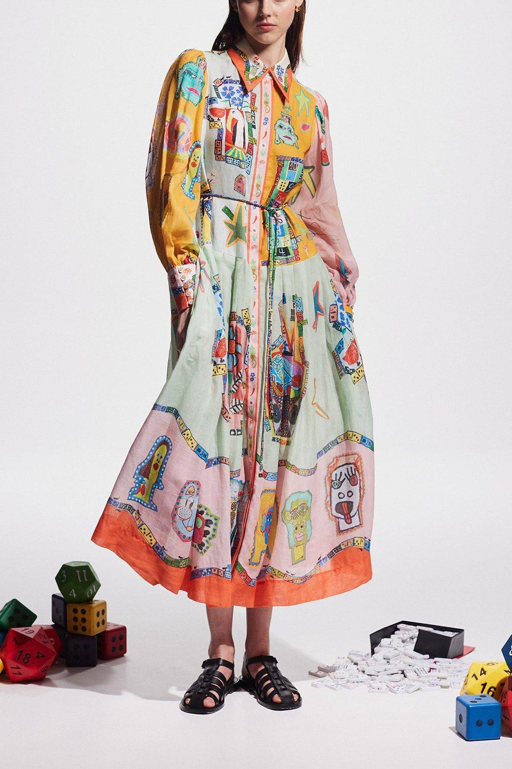 ALEMAIS-Players Shirtdress-