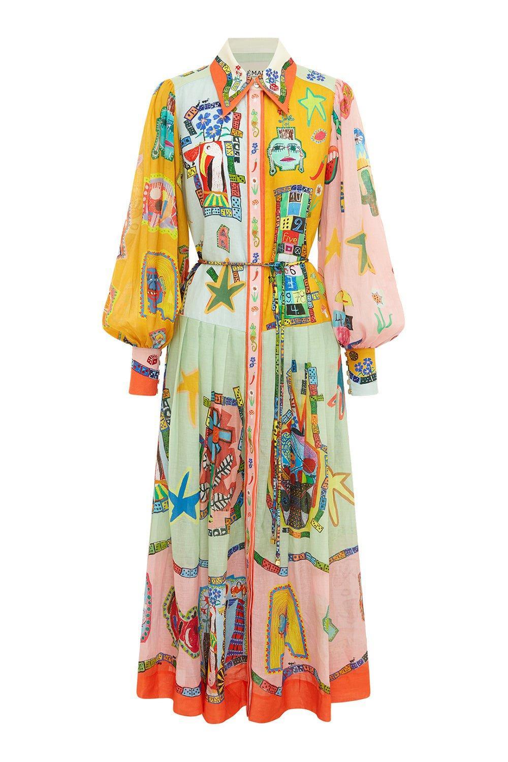 ALEMAIS-Players Shirtdress-