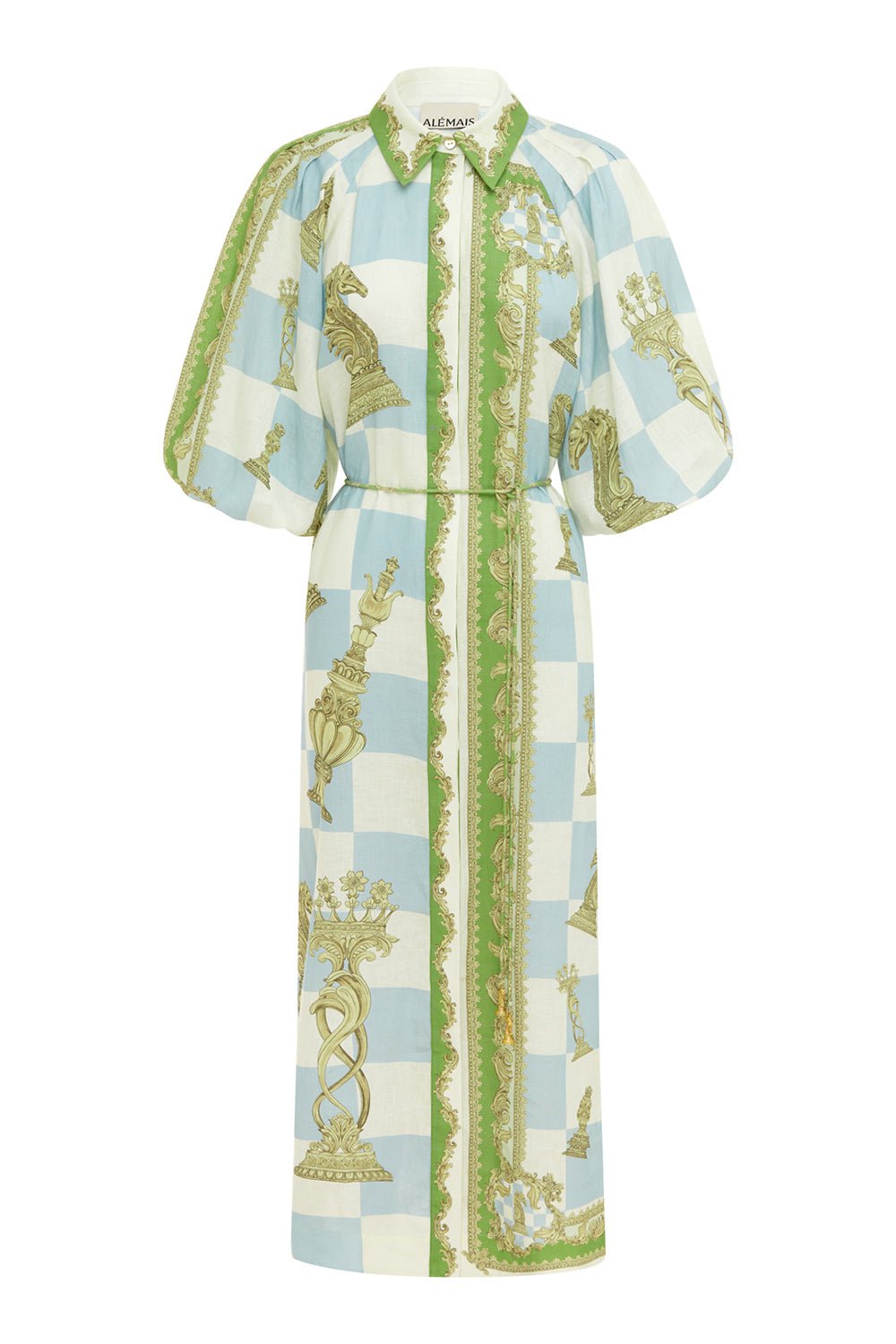 ALEMAIS-Checkmate Shirtdress-