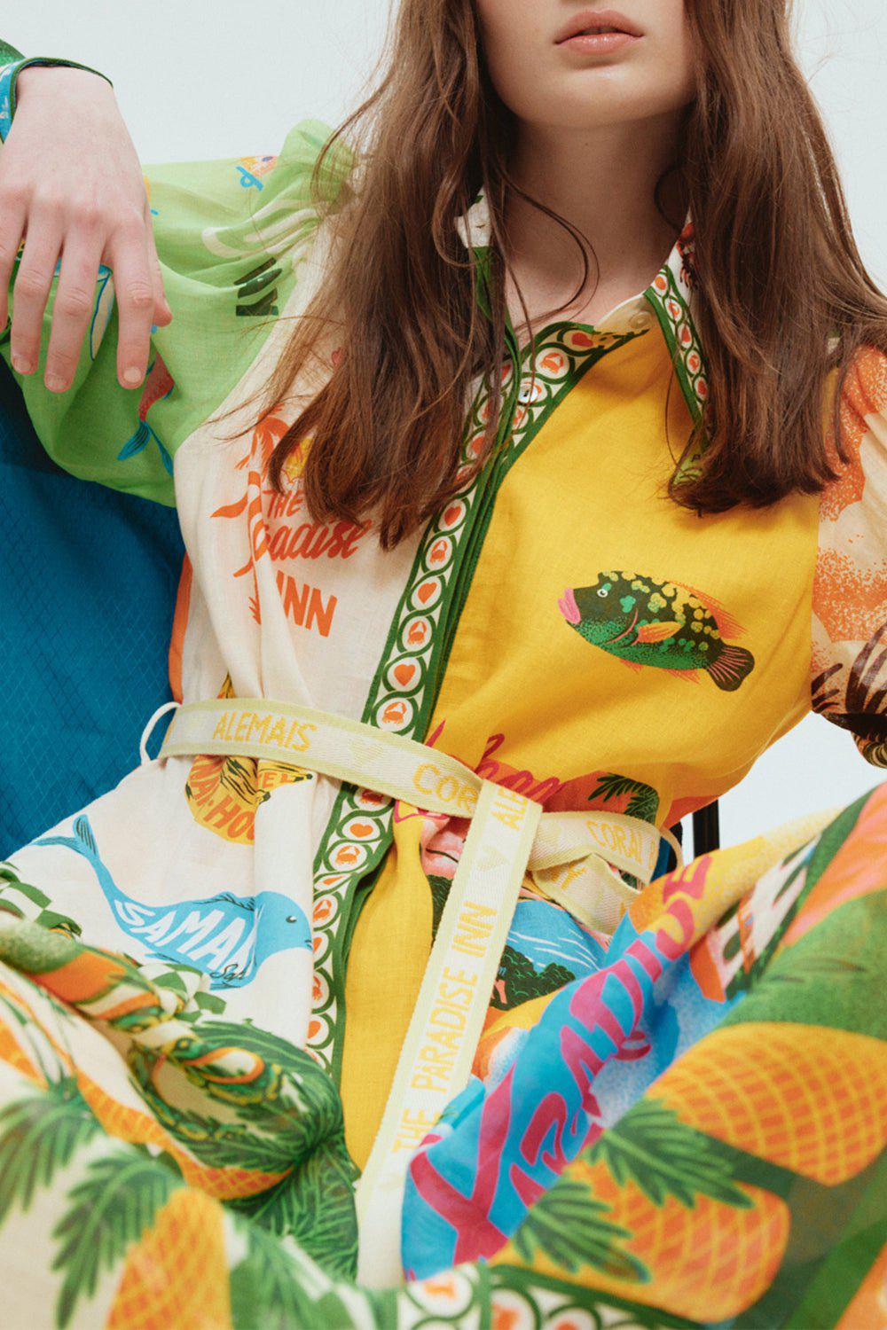 ALEMAIS-Paradiso Shirtdress-