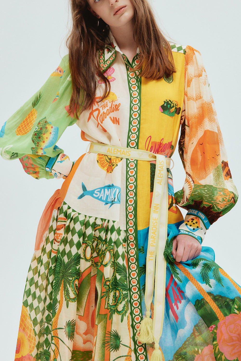 ALEMAIS-Paradiso Shirtdress-