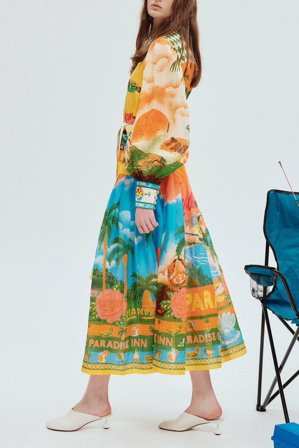 ALEMAIS-Paradiso Shirtdress-