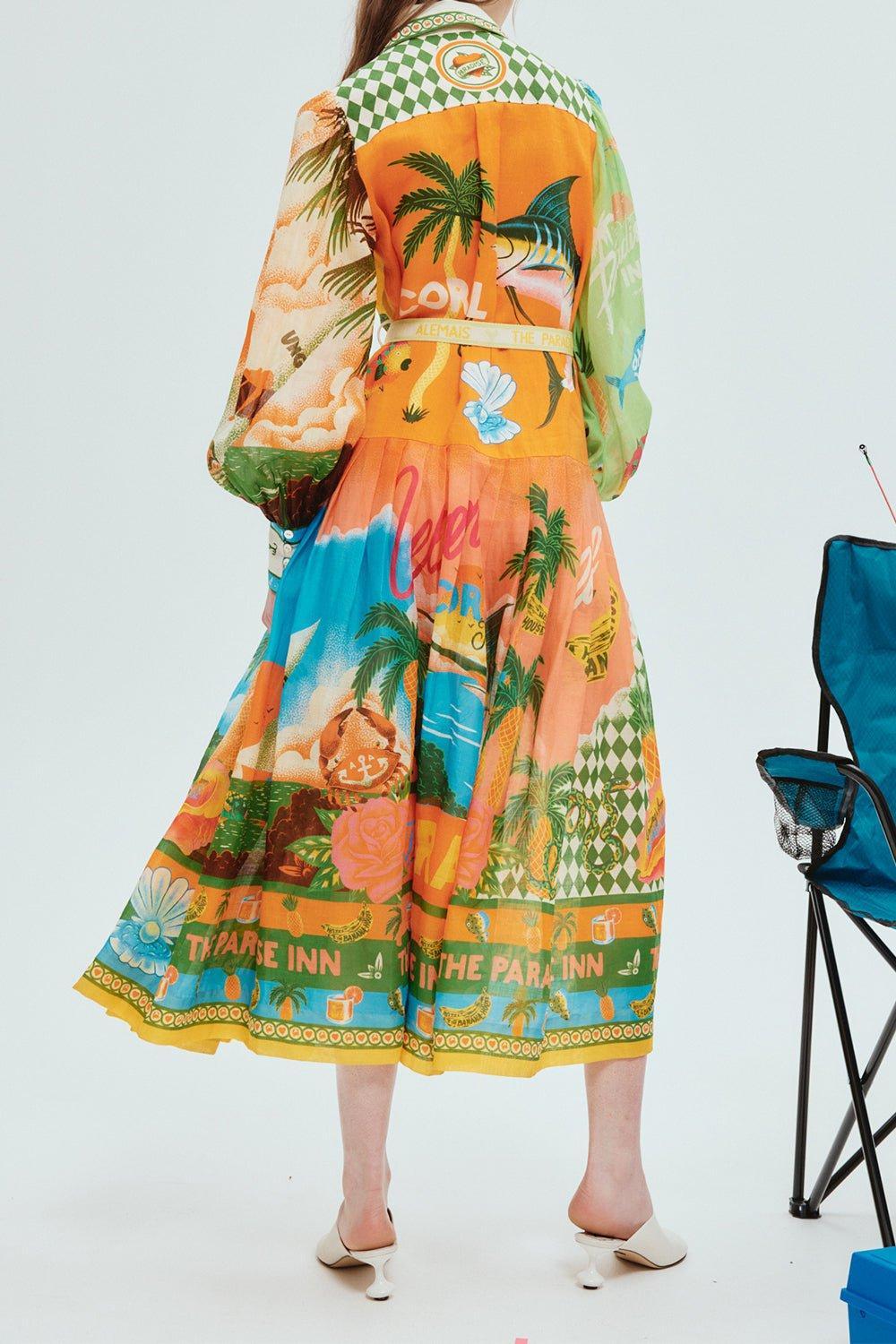ALEMAIS-Paradiso Shirtdress-