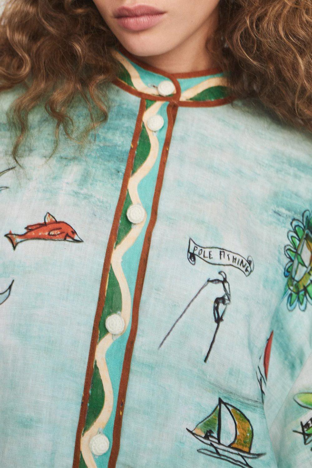 ALEMAIS-Swell Shirtdress-