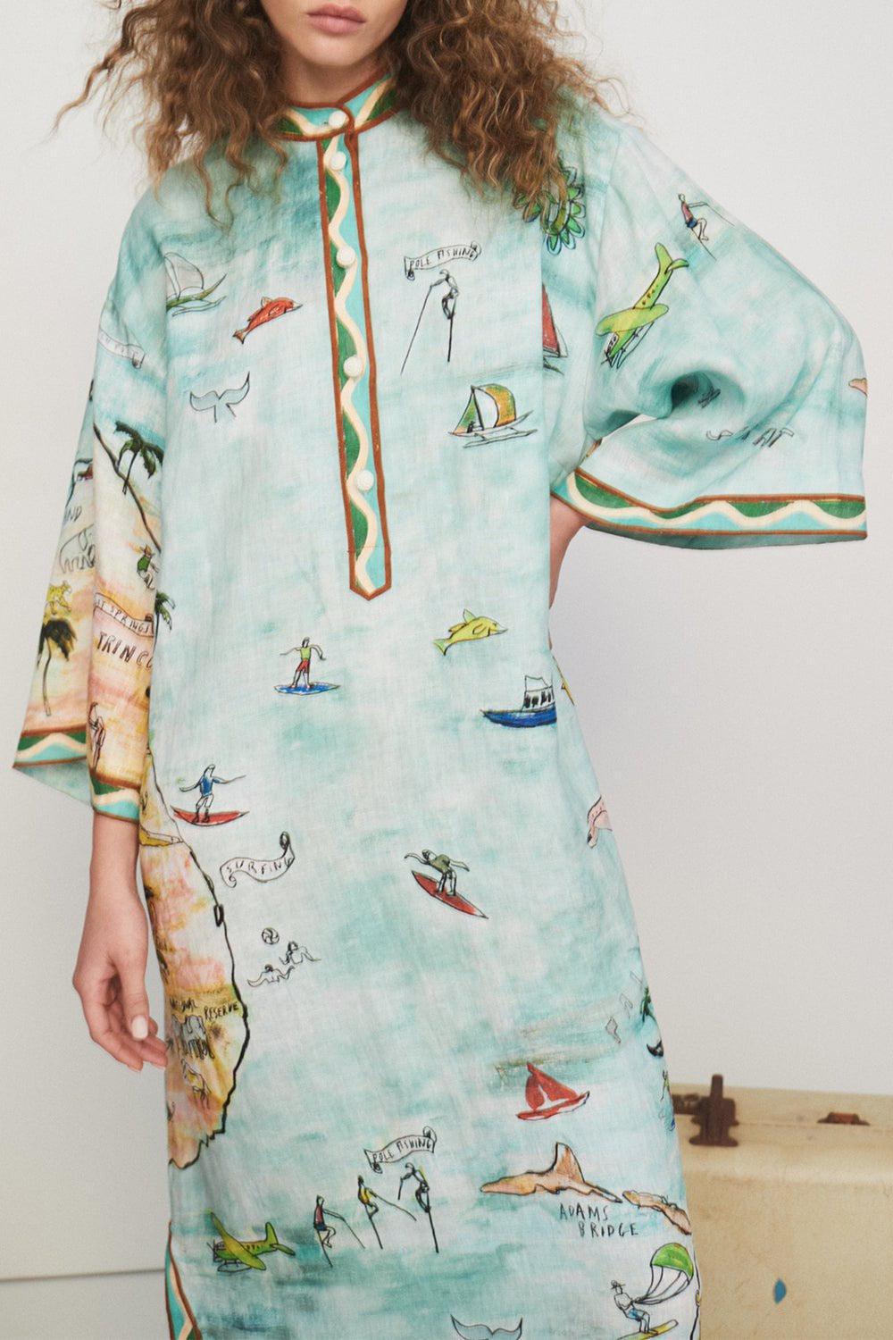 ALEMAIS-Swell Shirtdress-