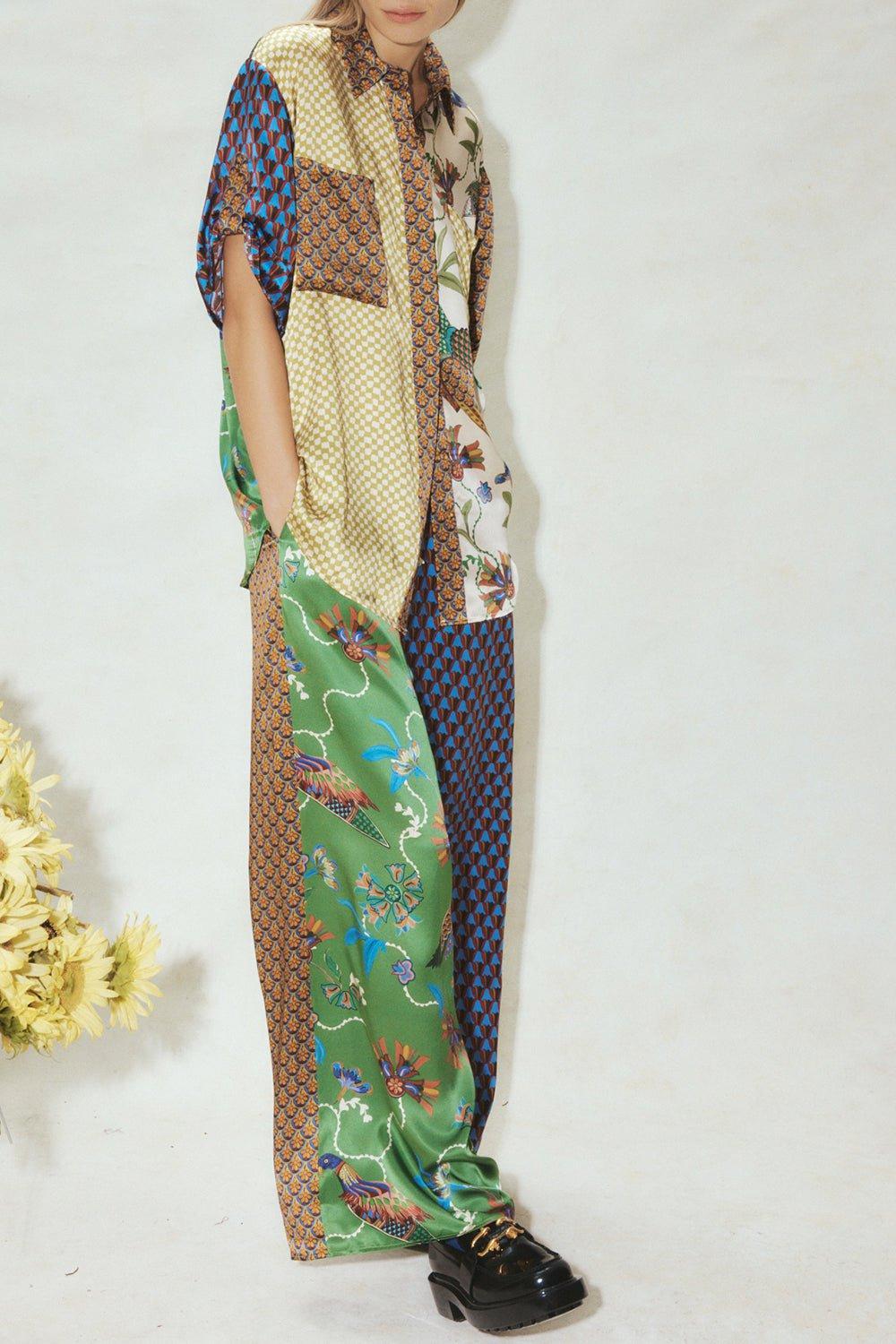 ALEMAIS-Birdie Spliced Pant-