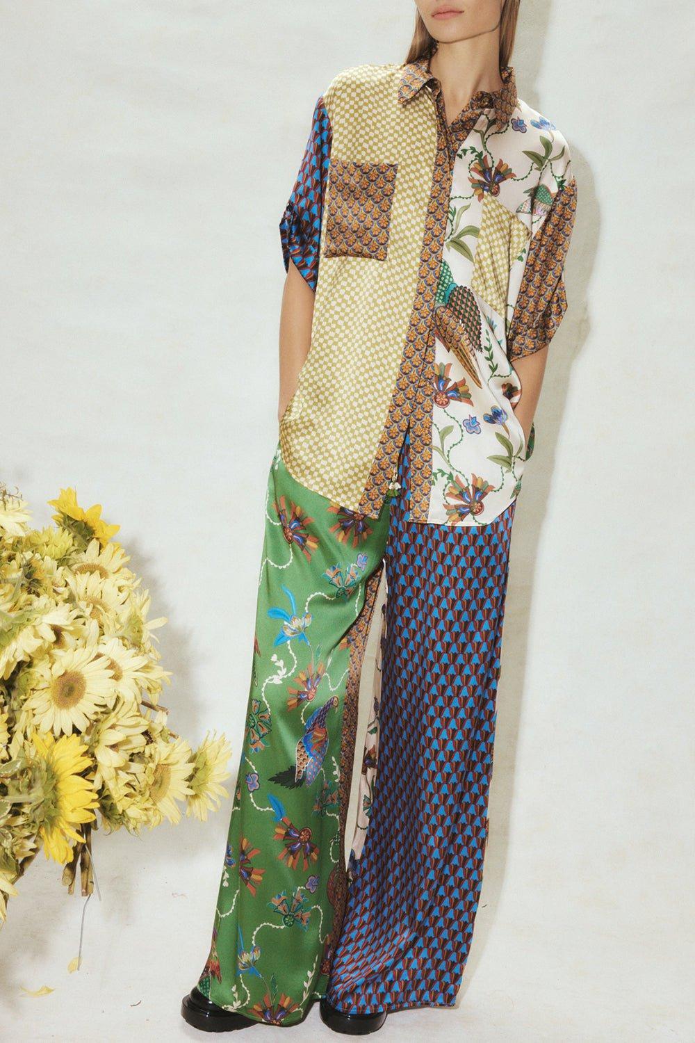 ALEMAIS-Birdie Spliced Pant-
