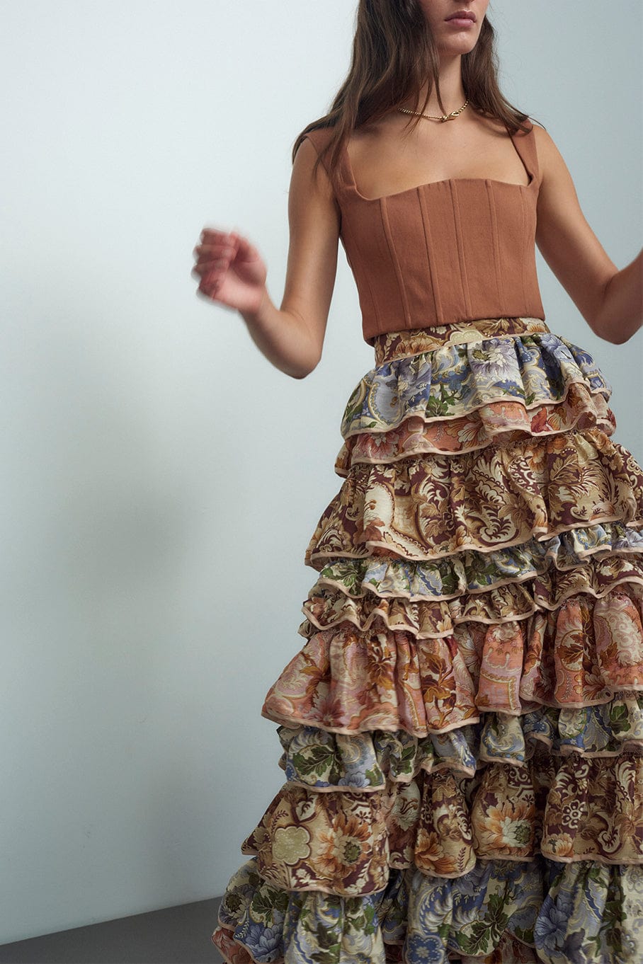 ALEMAIS-Phillipa Ruffle Skirt-