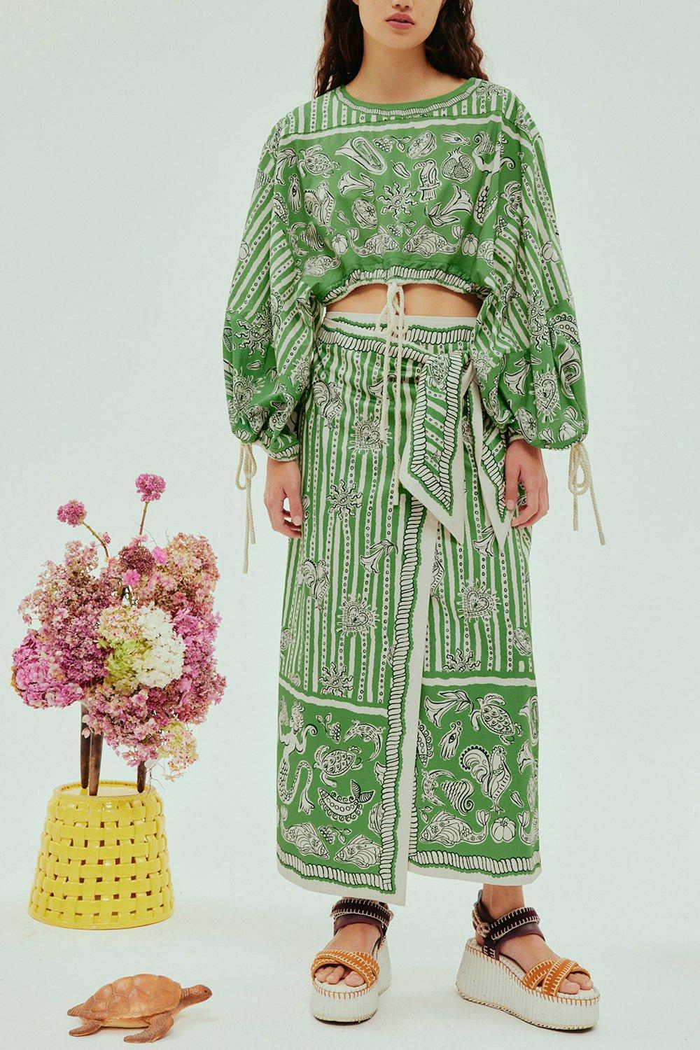 ALEMAIS-Lula Sarong Skirt-