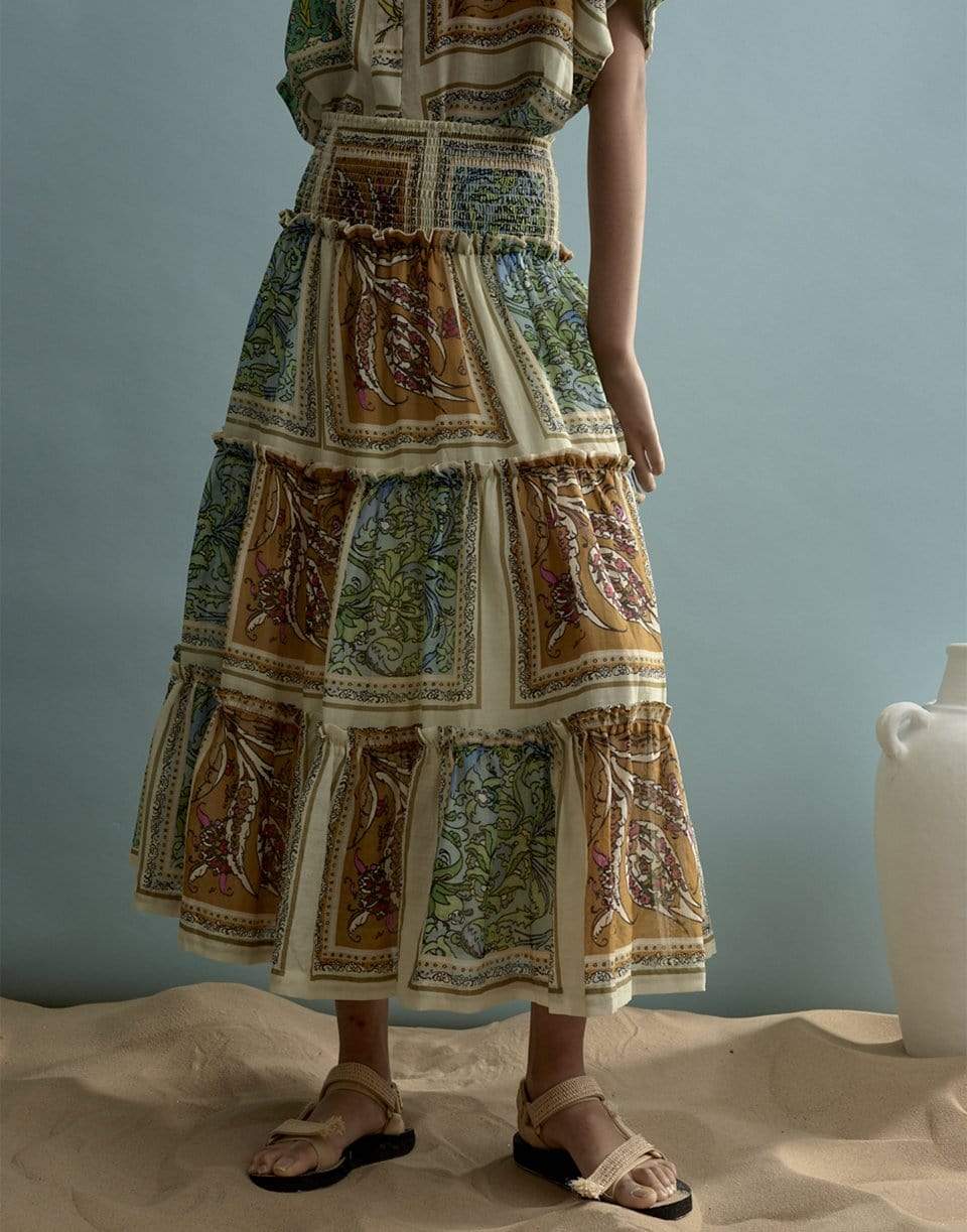 ALEMAIS-Alemais Delphine Tiered Skirt-