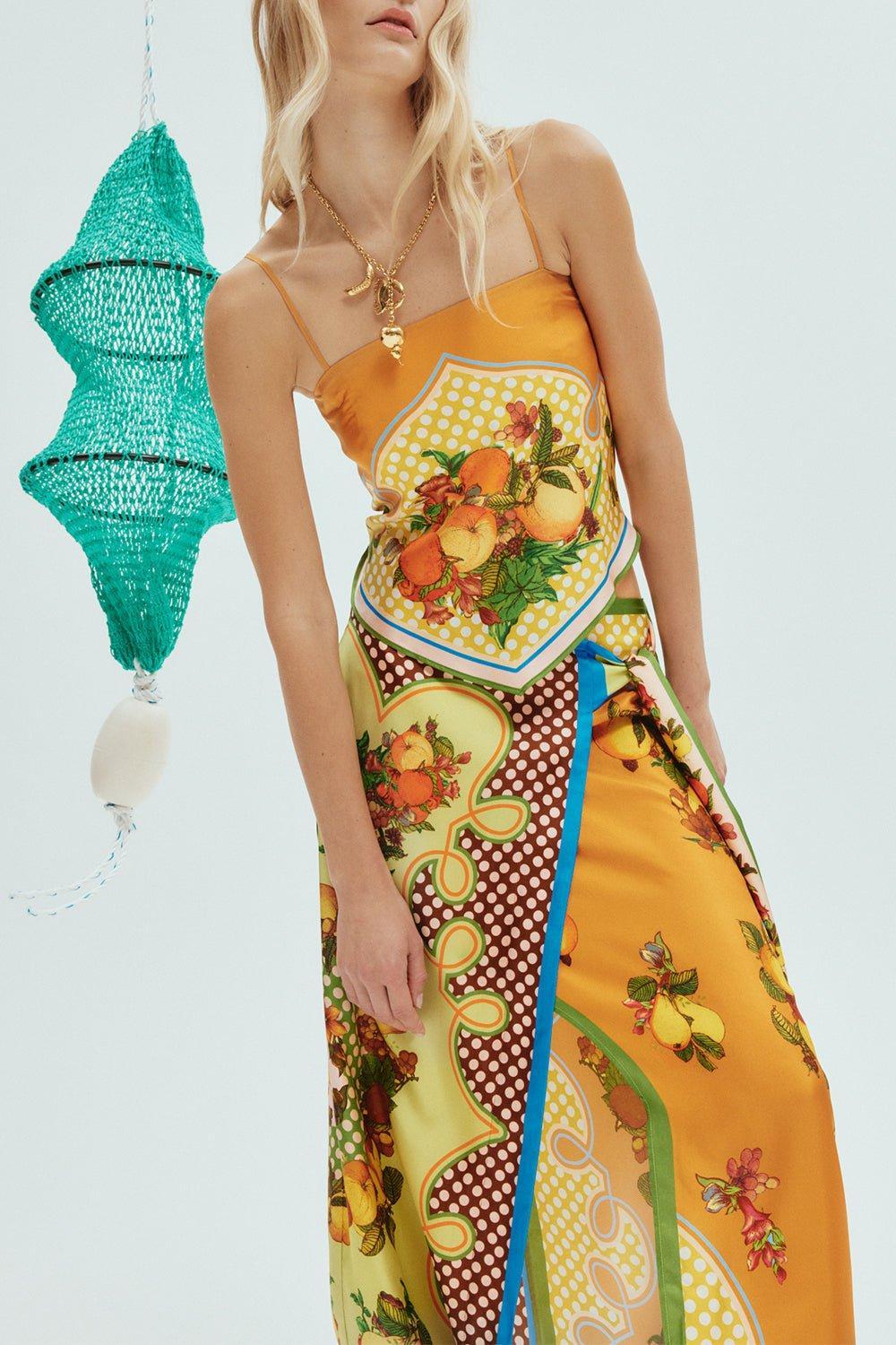 ALEMAIS-Lemonis Scarf Top-