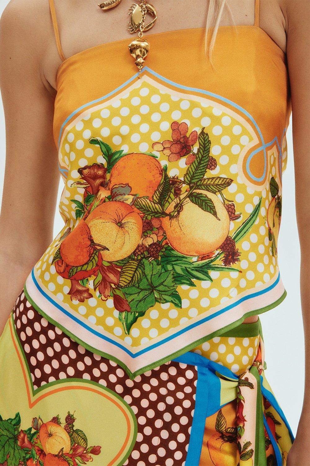 ALEMAIS-Lemonis Scarf Top-
