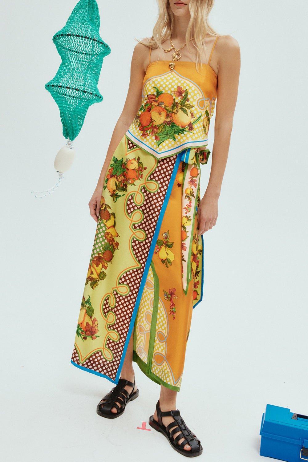 ALEMAIS-Lemonis Scarf Top-