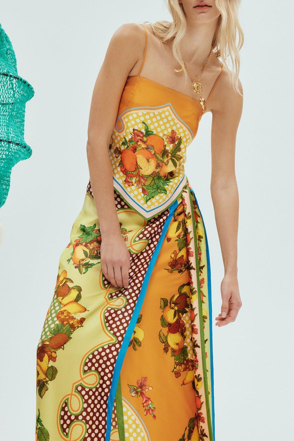 ALEMAIS-Lemonis Scarf Top-