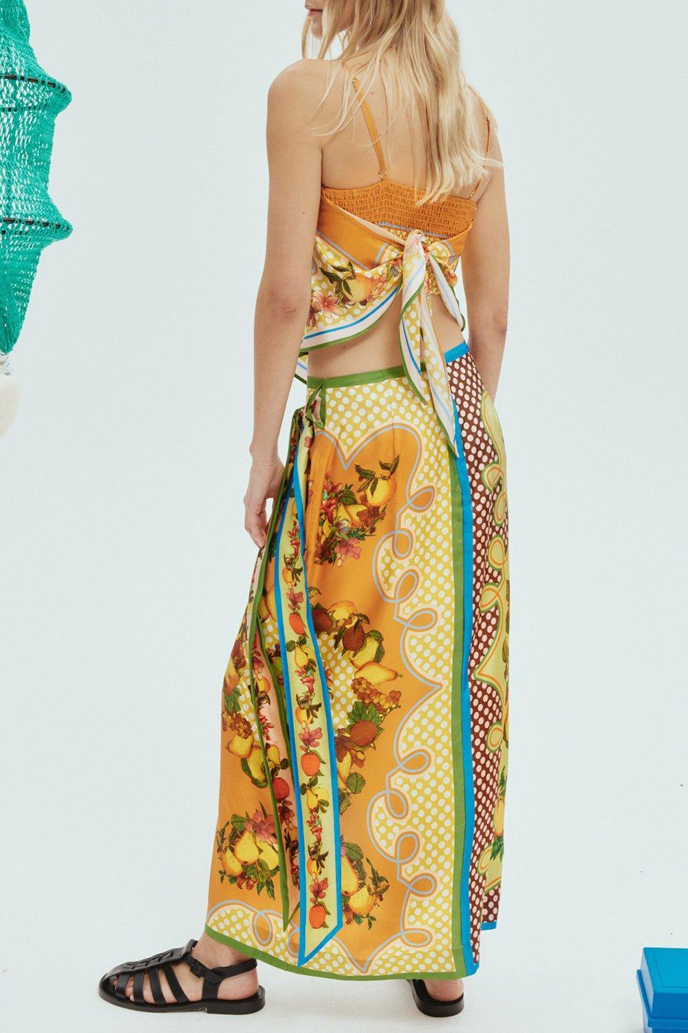 ALEMAIS-Lemonis Scarf Top-