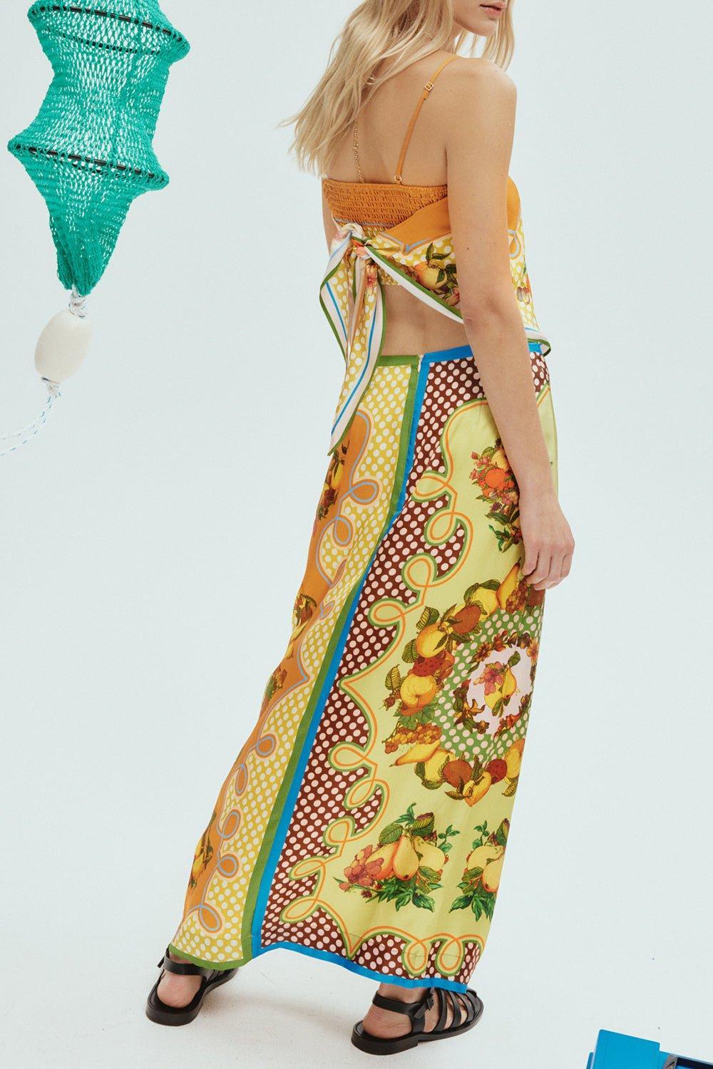 ALEMAIS-Lemonis Scarf Top-