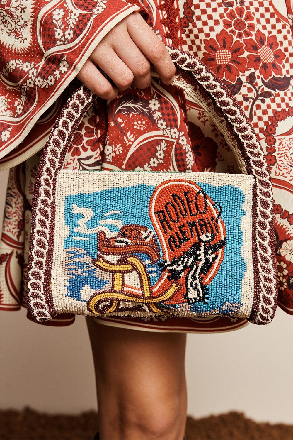 Ace Beaded Barrel Bag-NOVELTY-O/S-HANDBAGTOP HANDLE-ALEMAIS