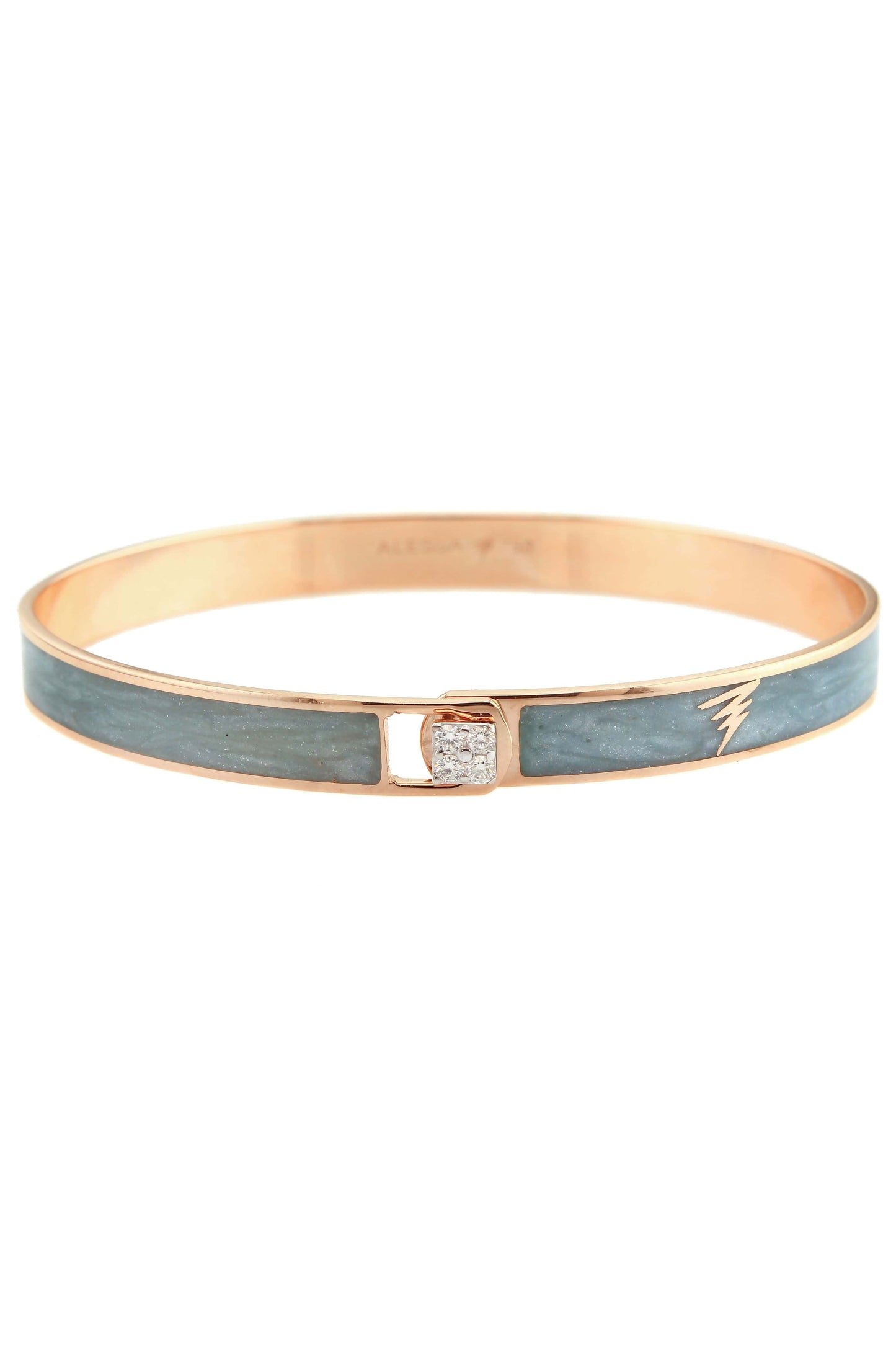ALESSA JEWELRY-Cyan Spectrum Bracelet-ROSE GOLD
