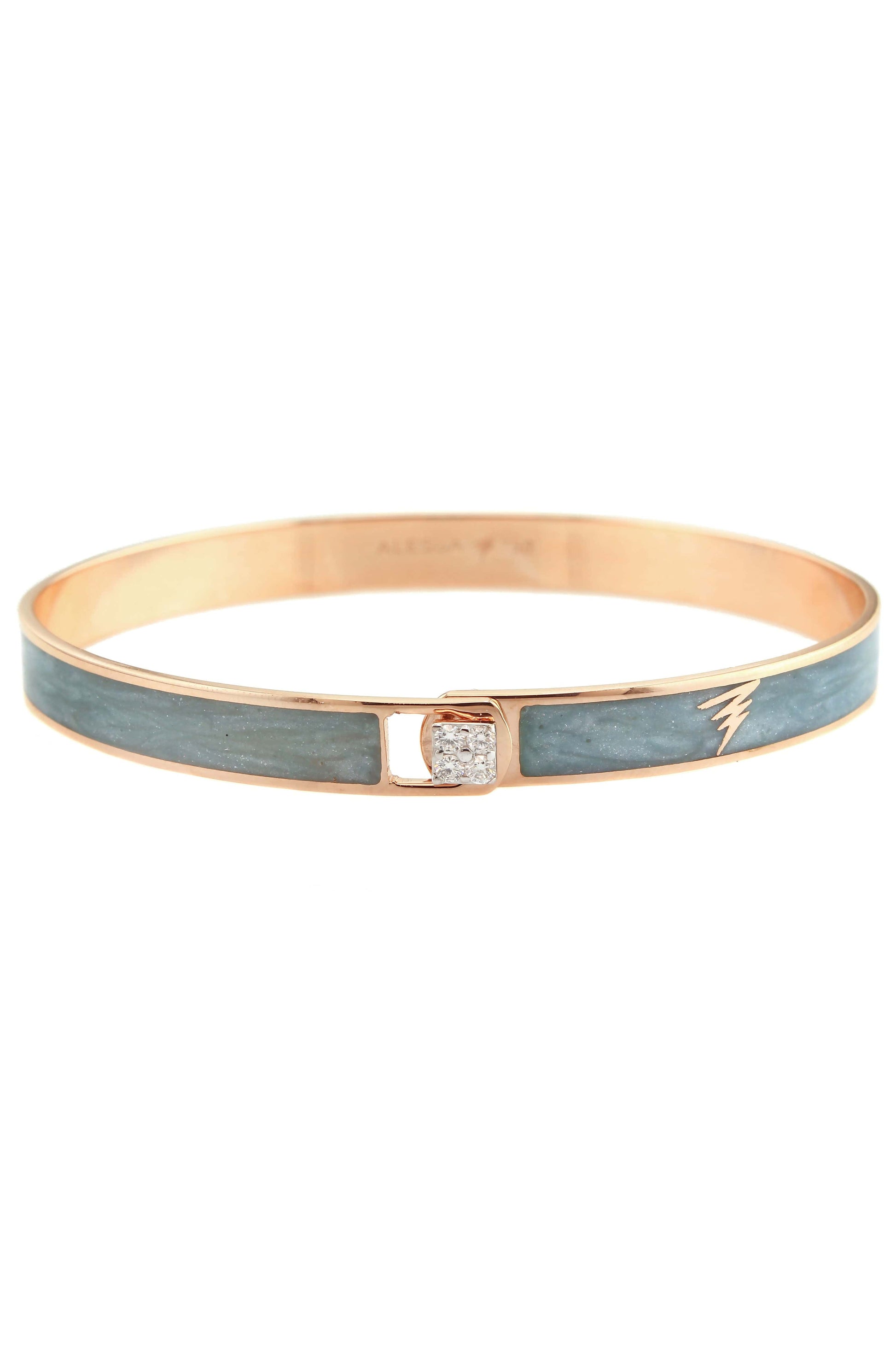 ALESSA JEWELRY-Cyan Spectrum Bracelet-ROSE GOLD