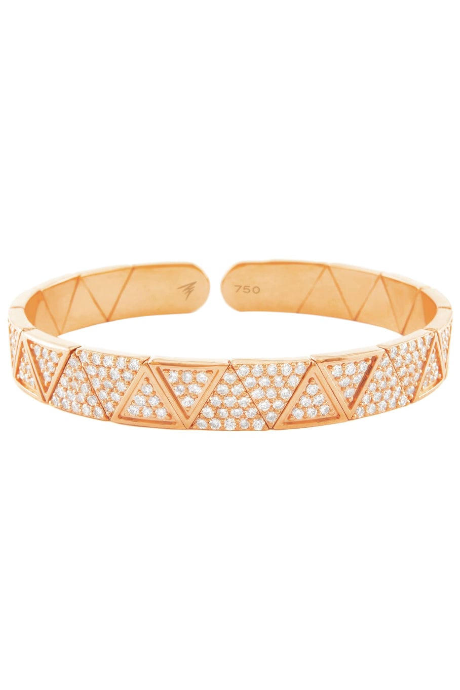 ALESSA JEWELRY-Elixir Full Pave Diamond Bracelet-ROSE GOLD