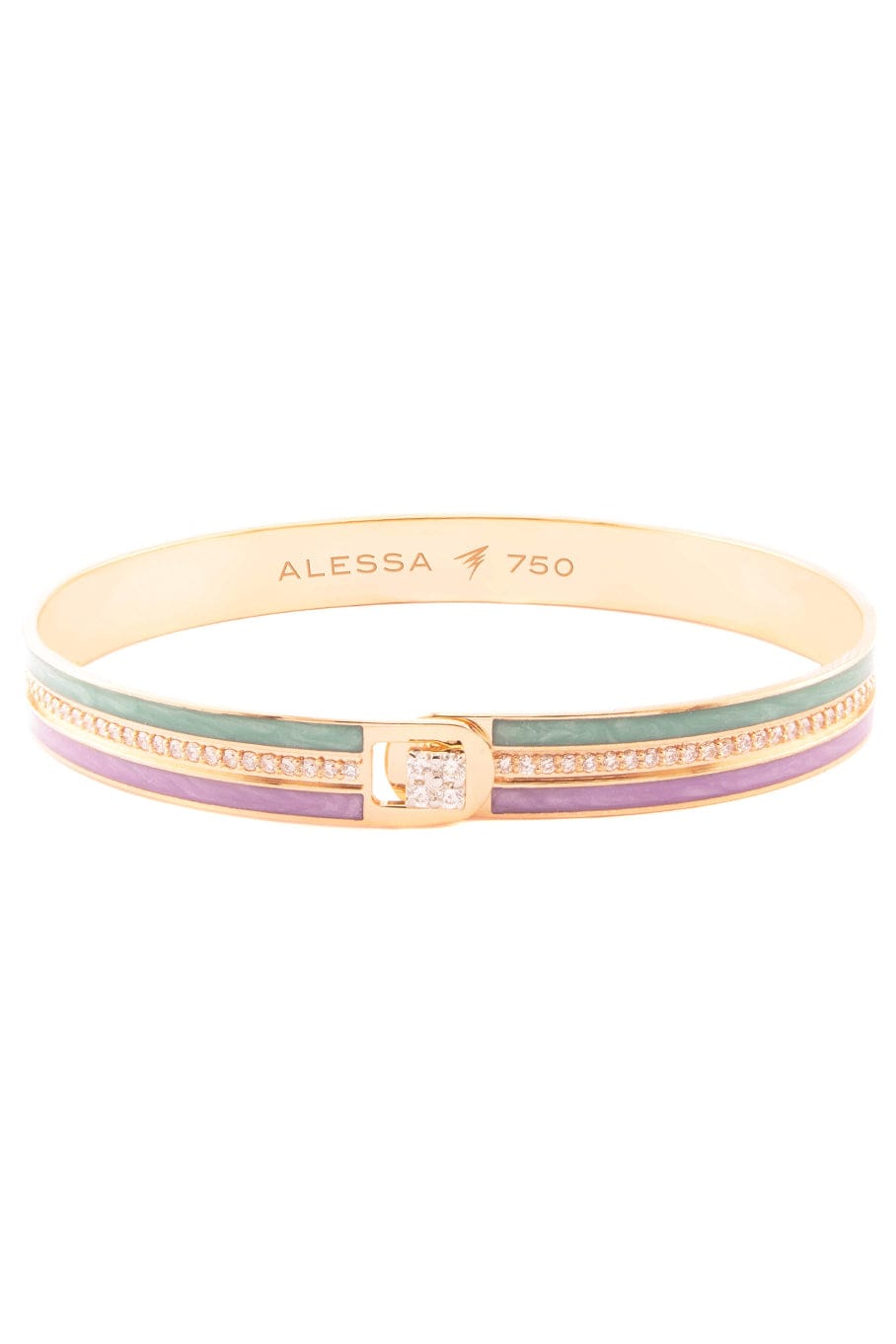 ALESSA JEWELRY-Two-Tone Equality Diamond Bracelet-ROSE GOLD