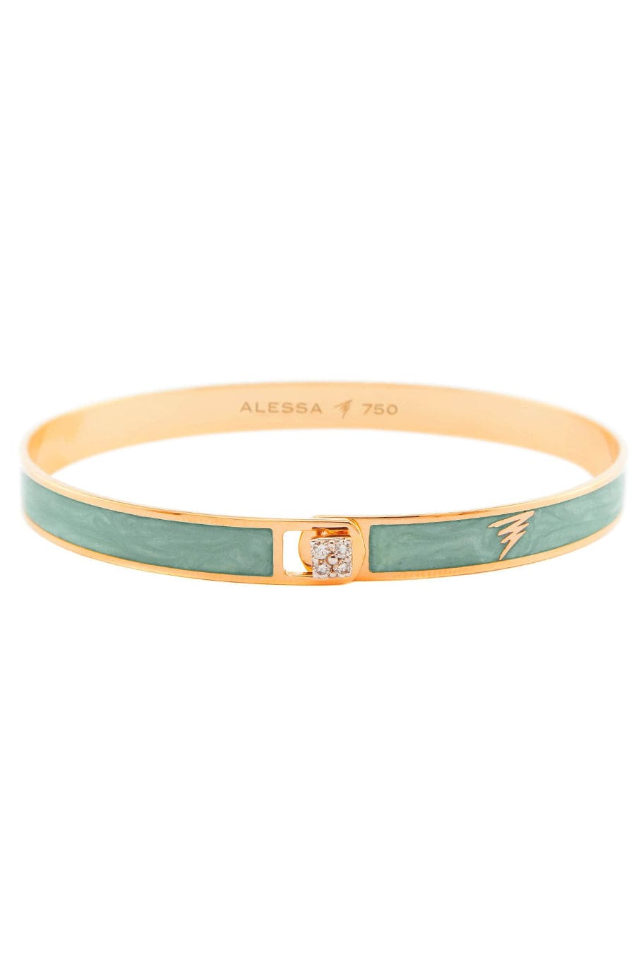 ALESSA JEWELRY-Spectrum Paraiba Enamel Bracelet-ROSE GOLD