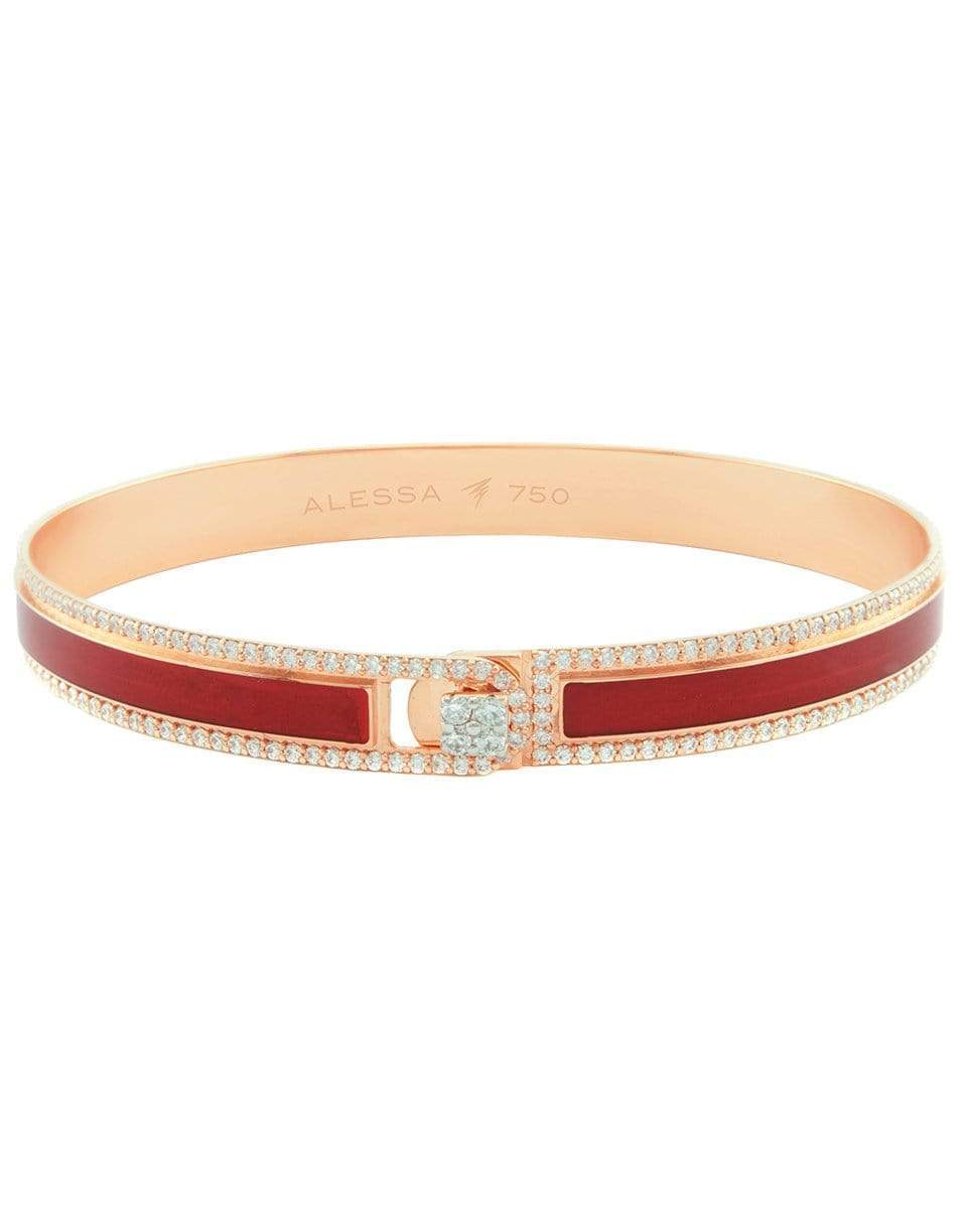 ALESSA JEWELRY-Spectrum Diamond Border Bracelet-ROSE GOLD