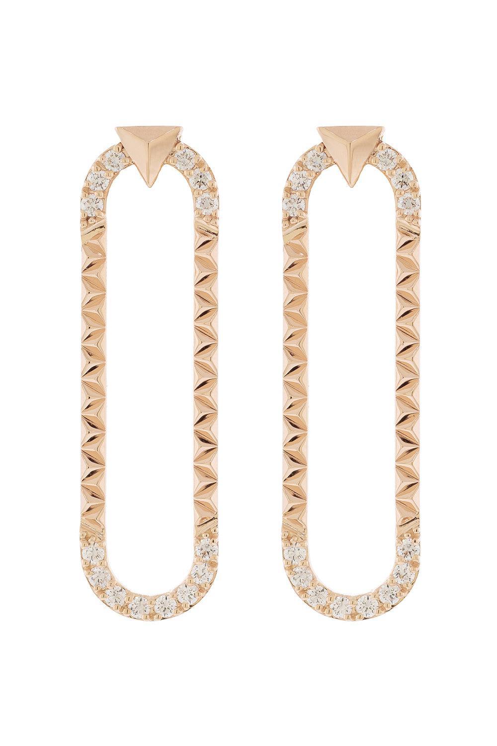 Diamond Energy Earrings-ROSE GOLD-JEWELRYFINE JEWELEARRING-ALESSA JEWELRY