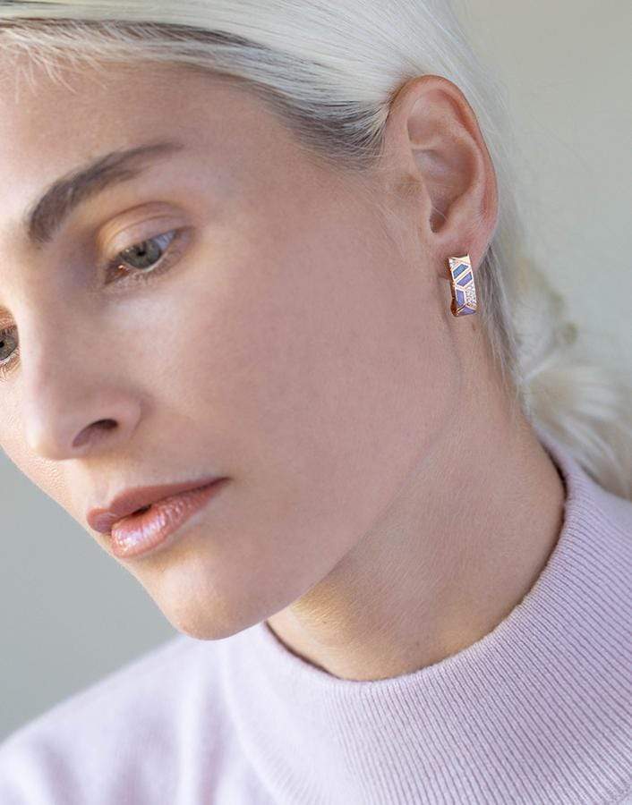 ALESSA JEWELRY-Elixir Continuity Hoops-ROSE GOLD