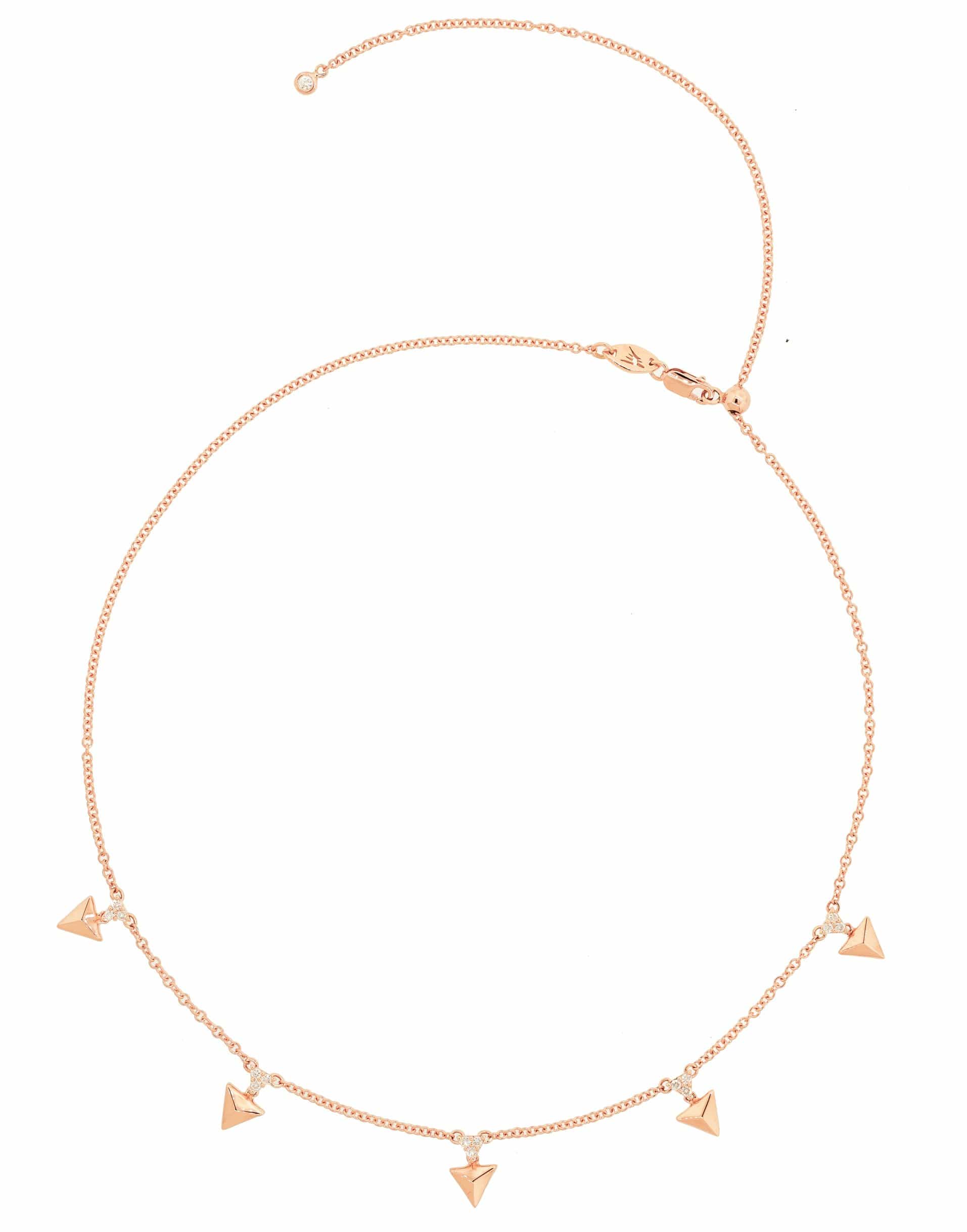 ALESSA JEWELRY-Eruption Rising Diamond Choker-ROSE GOLD