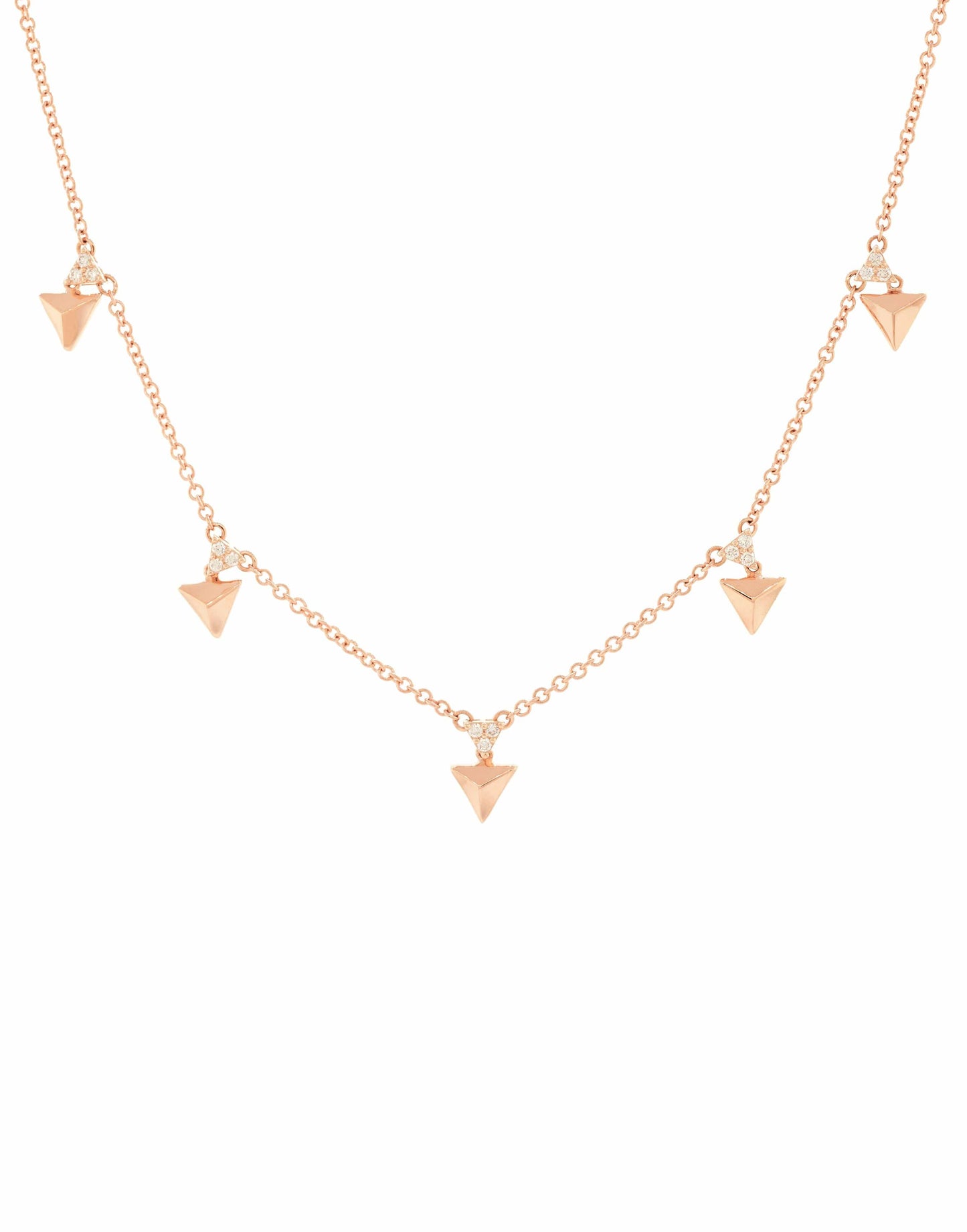 ALESSA JEWELRY-Eruption Rising Diamond Choker-ROSE GOLD
