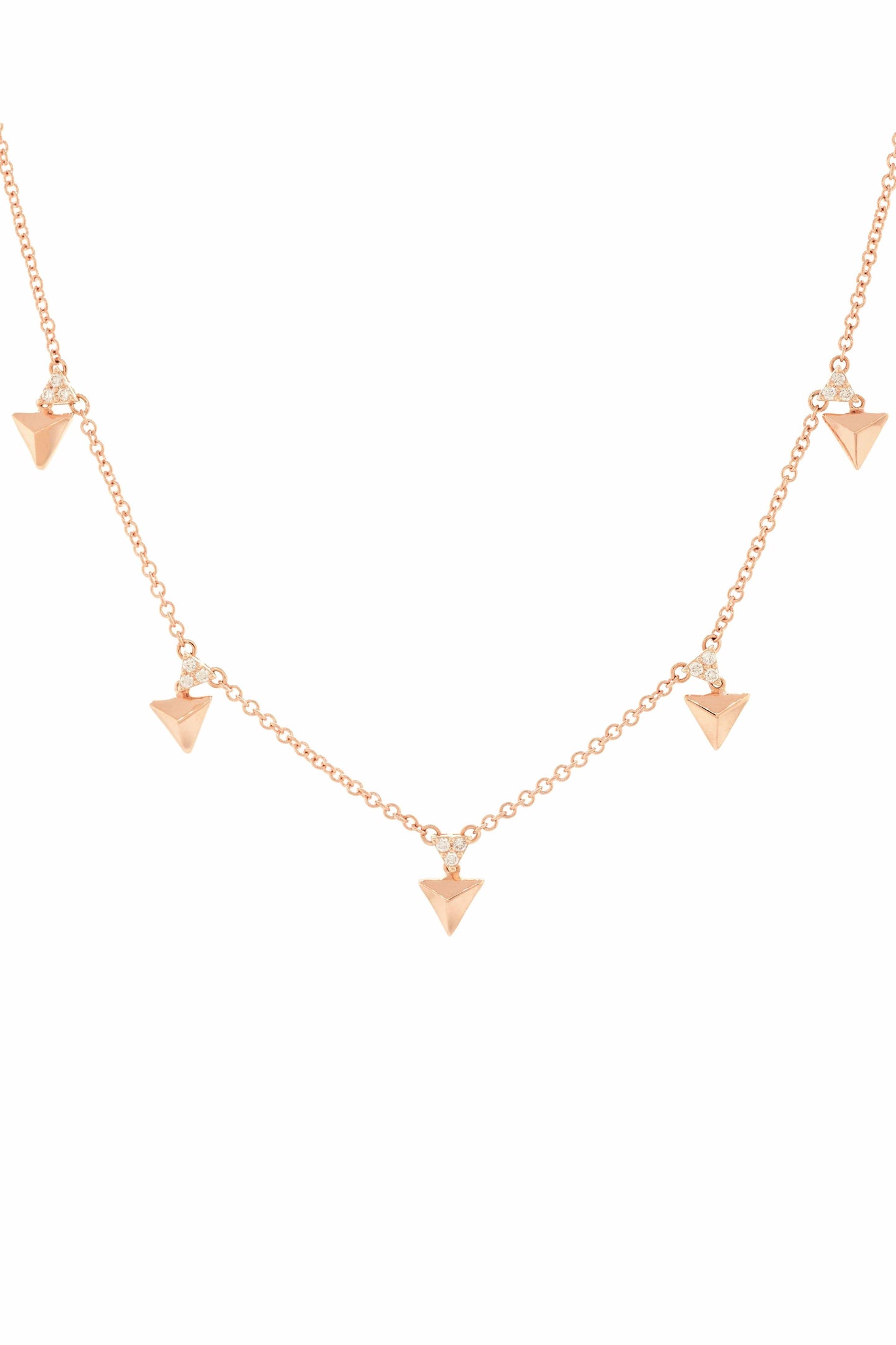 ALESSA JEWELRY-Rising Diamond Choker-ROSE GOLD