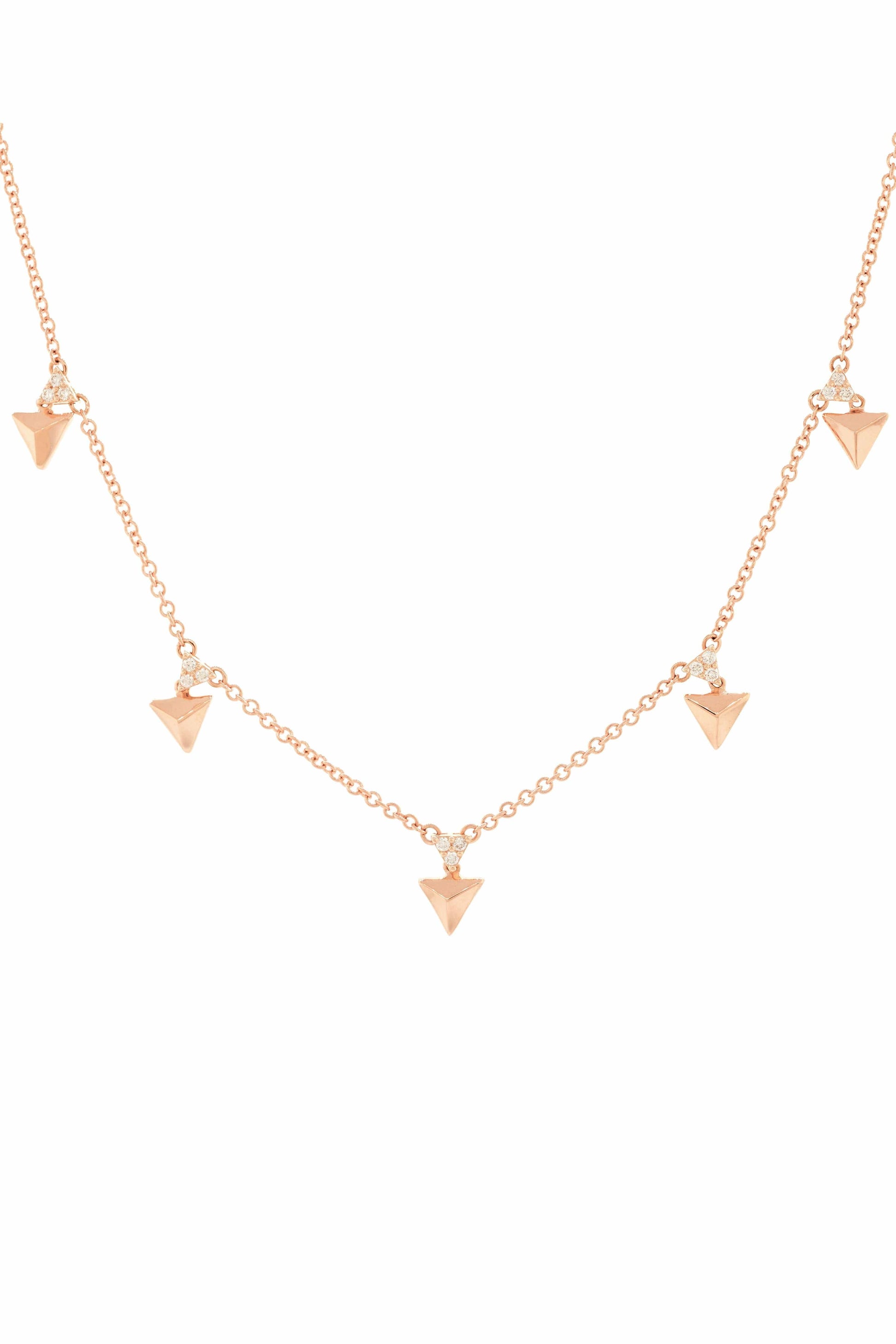 ALESSA JEWELRY-Rising Diamond Choker-ROSE GOLD