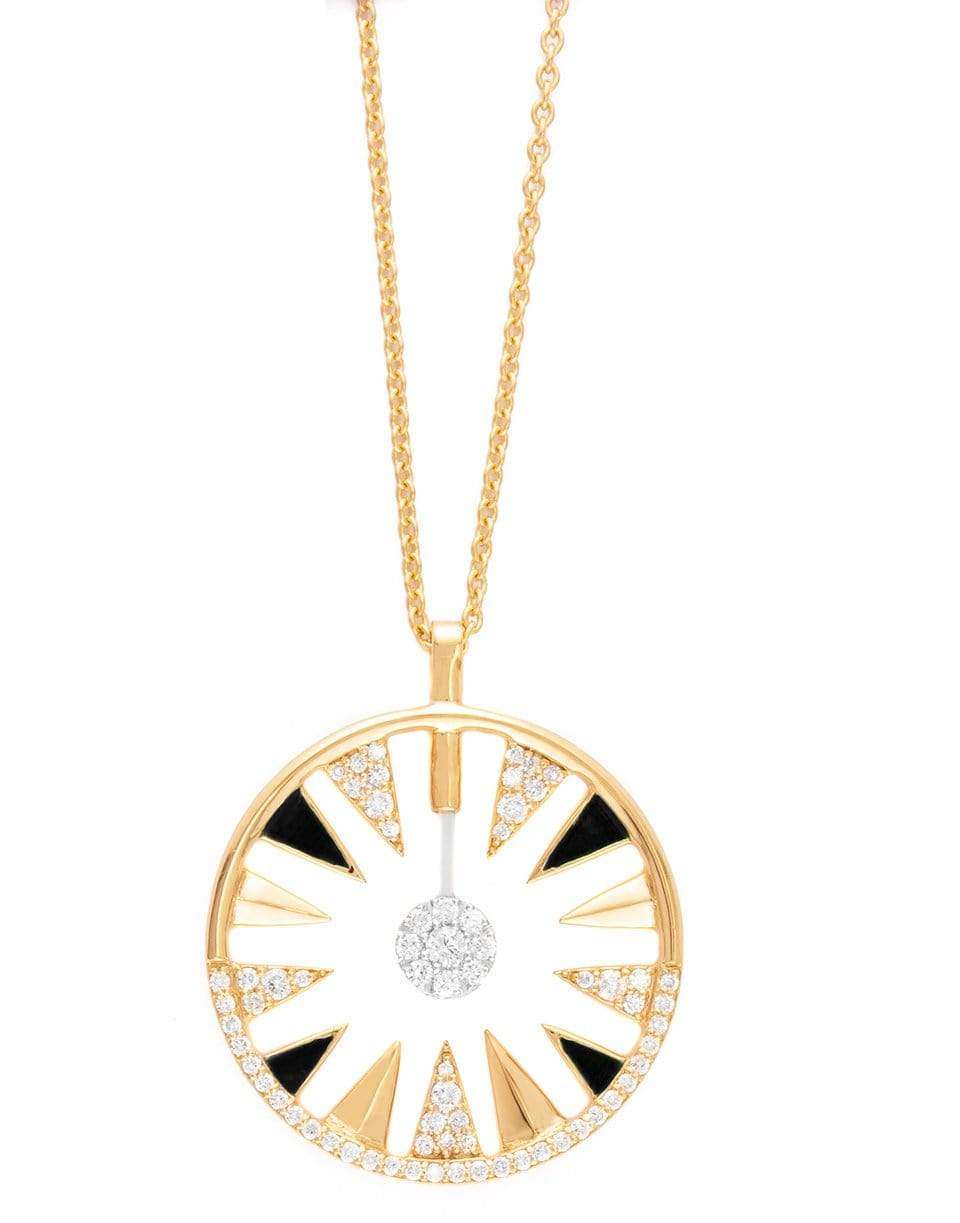 ALESSA JEWELRY-Clique Diamond Orbit Necklace-YELLOW GOLD
