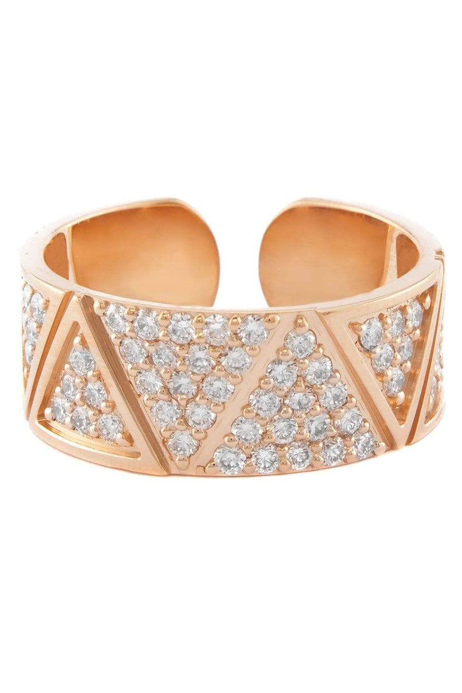 ALESSA JEWELRY-Elixir Diamond Pave Ring-ROSE GOLD