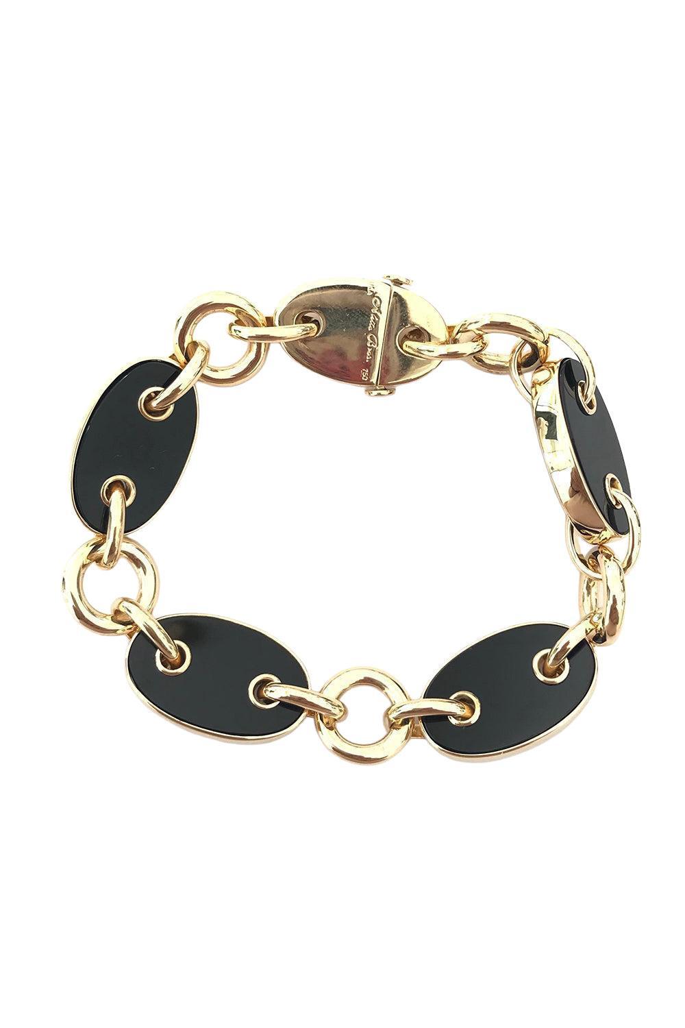 Black Onyx Costa Link Bracelet