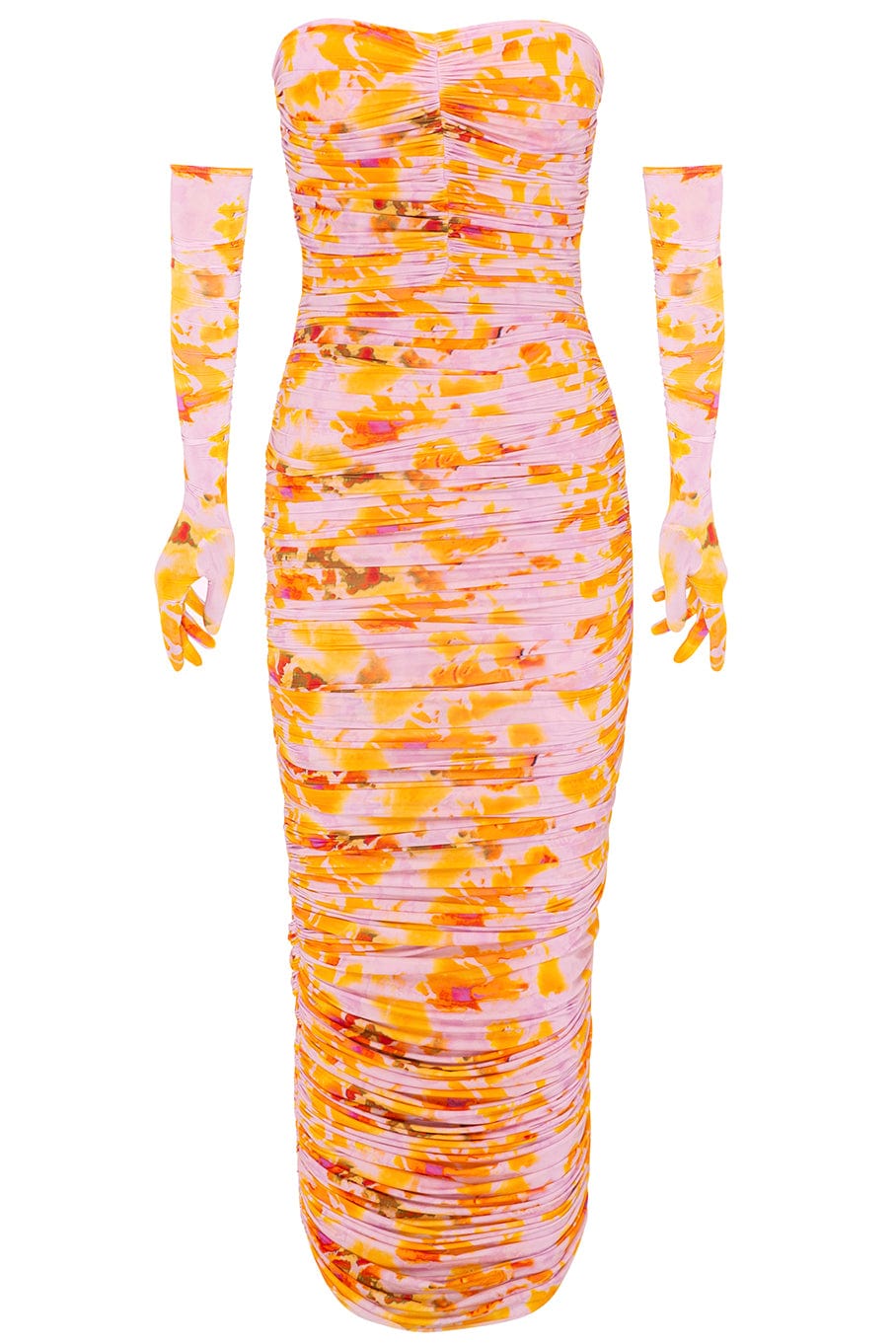 ALEX PERRY-Parton Strapless Dress With Gloves-