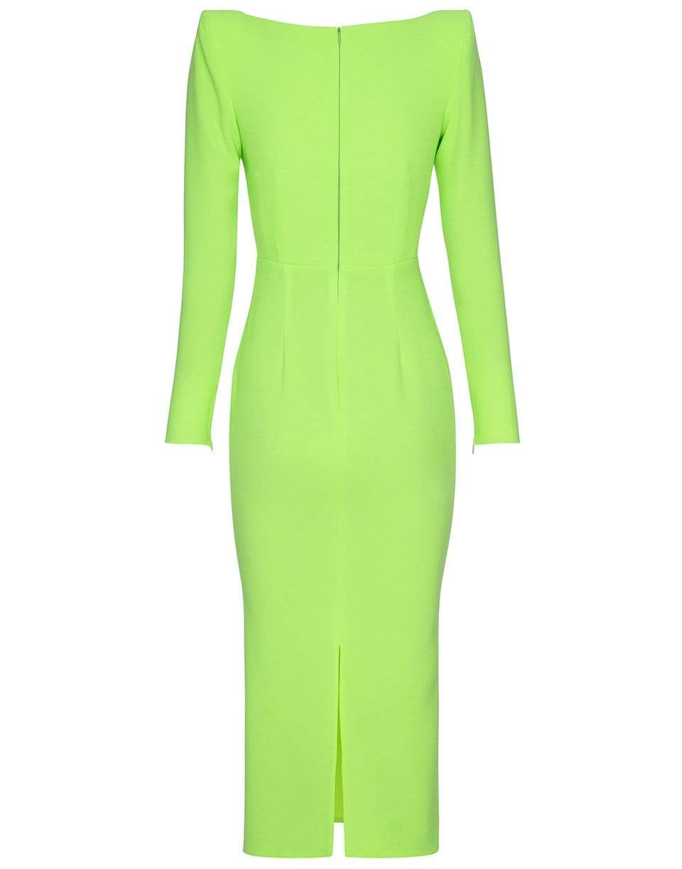 ALEX PERRY-Corin Stretch Crepe Sweetheart Drape Midi Dress-