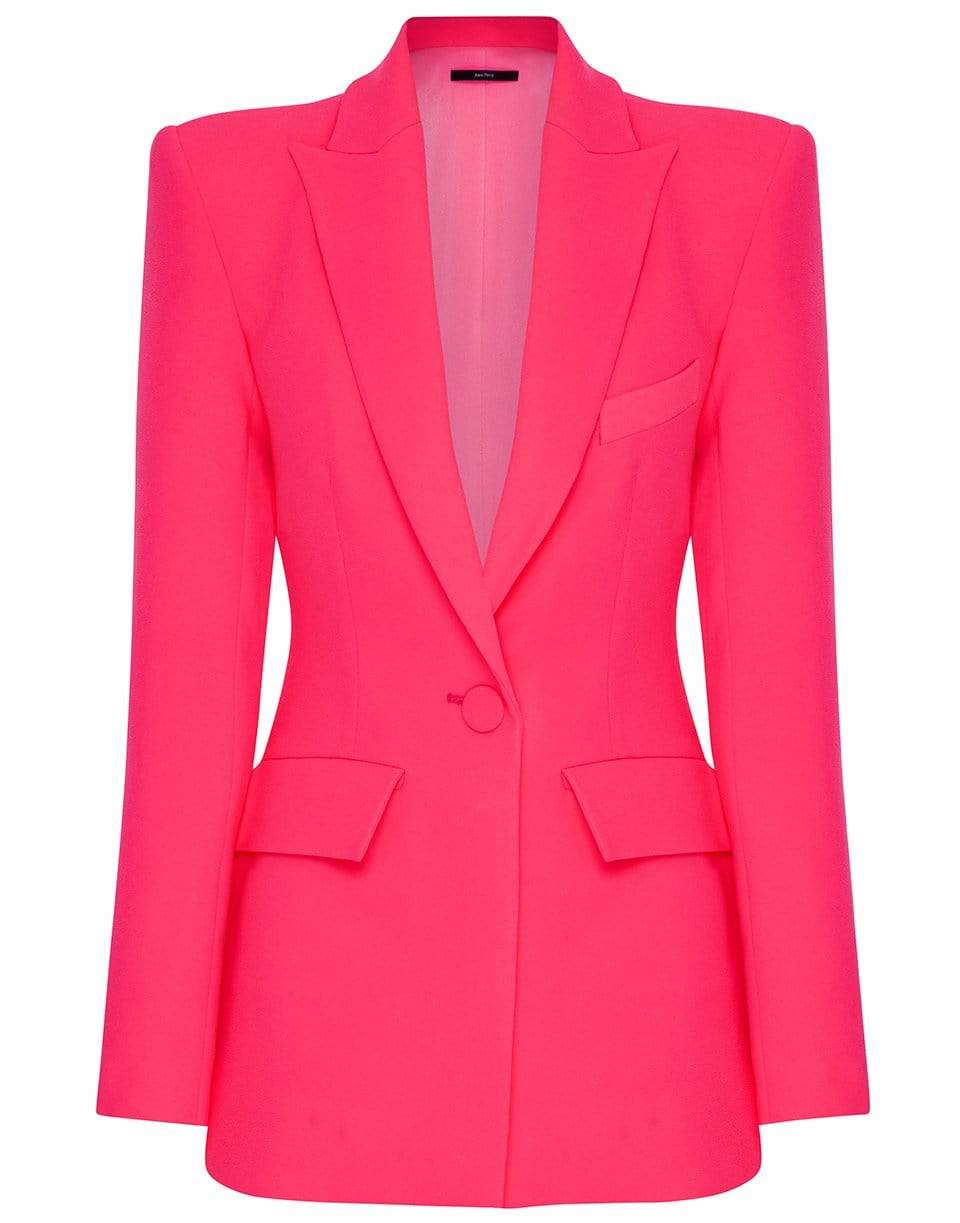 ALEX PERRY-Carter One Button Stretch Crepe Blazer-