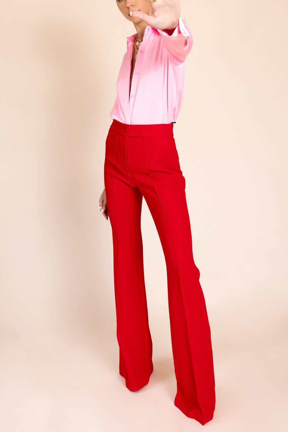 ALEX PERRY-Marden Pant - Red-